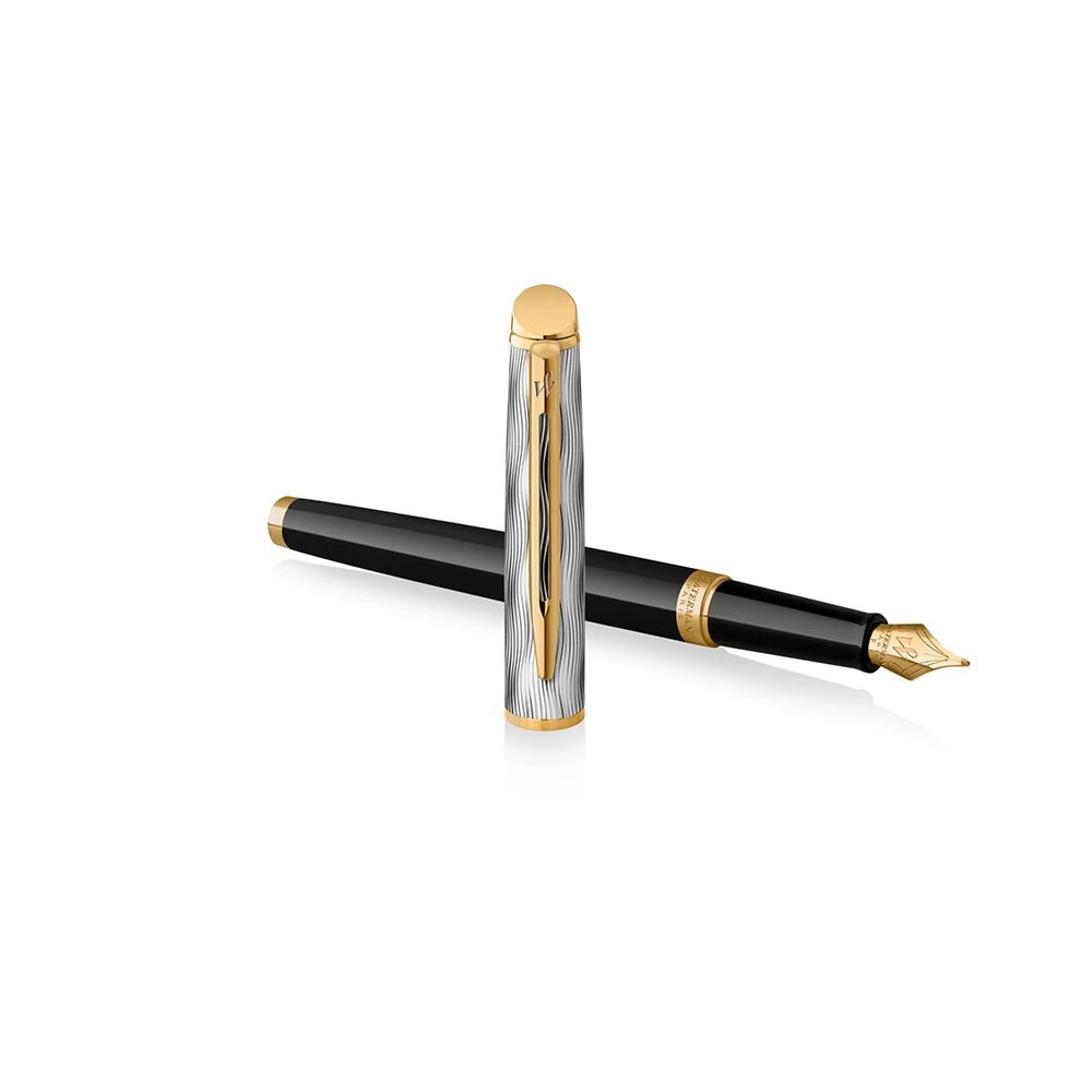 Stylo plume WATERMAN Hémisphère Reflets de Paris - Fine (F) - Noir - -