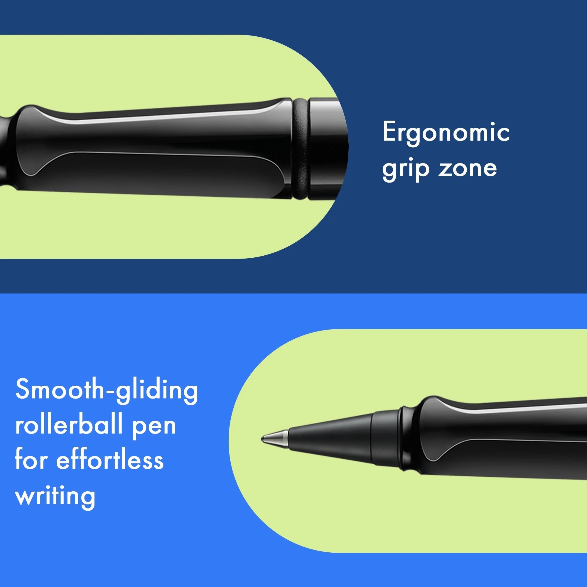 Stylo roller à cartouches LAMY safari - Black -
