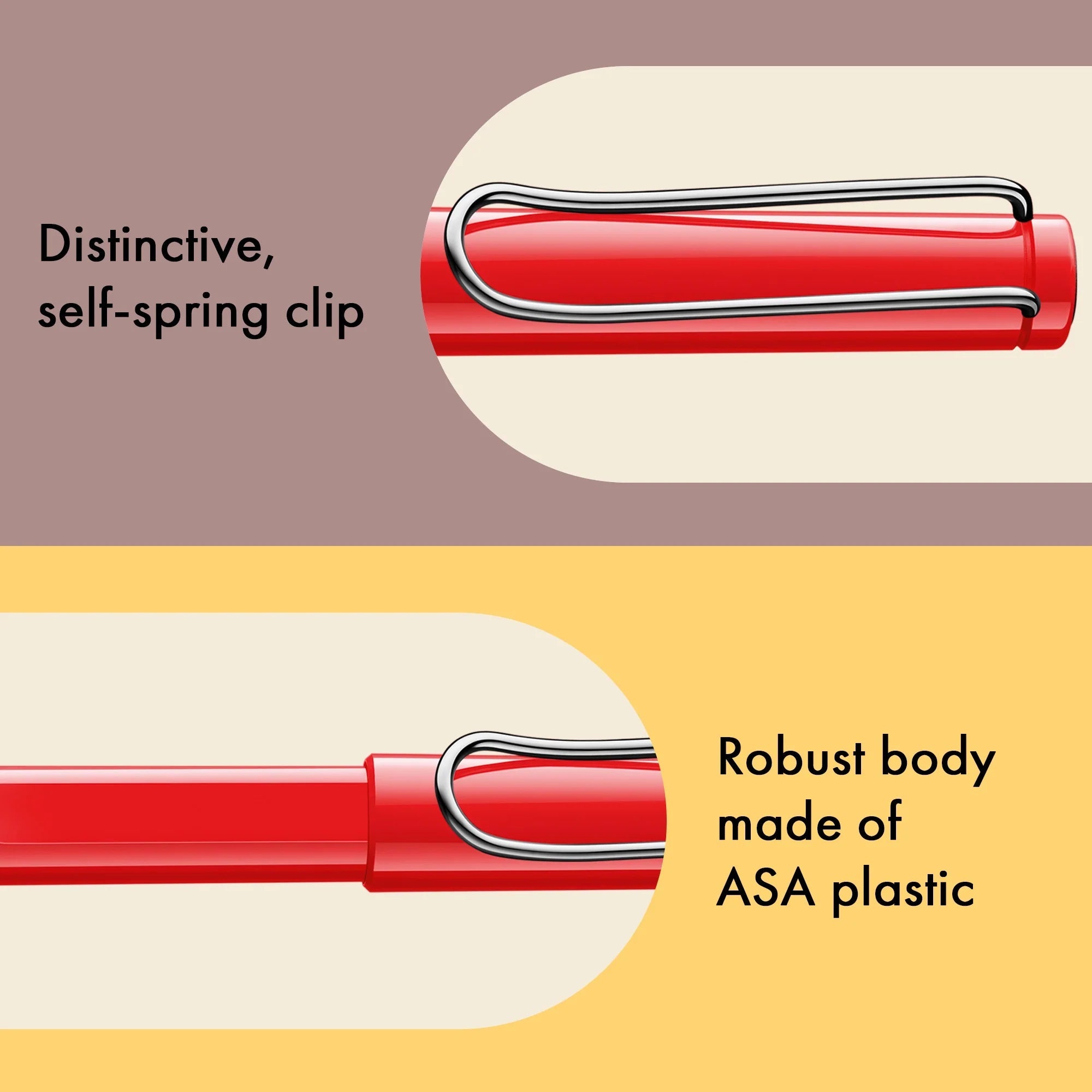 Stylo roller à cartouches LAMY safari - Red -