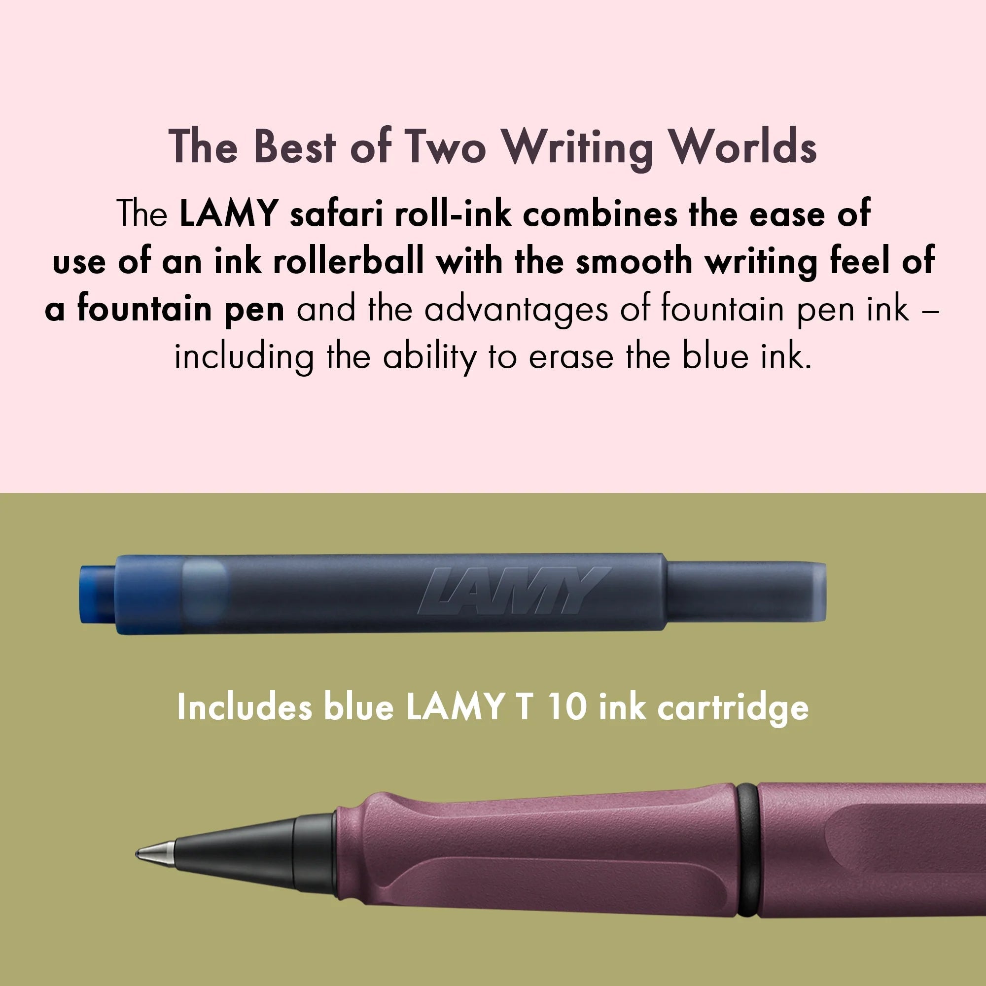 Stylo roller à cartouches LAMY safari - Scarlet -