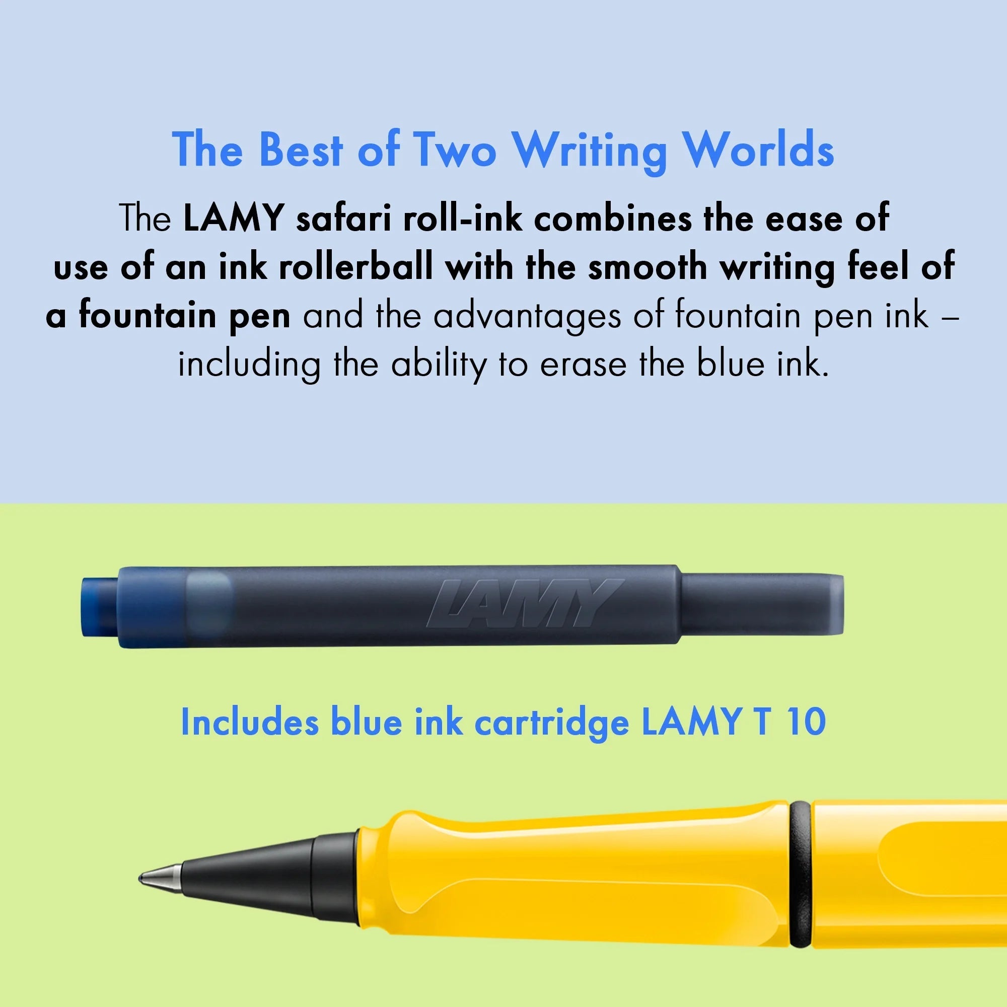Stylo roller à cartouches LAMY safari - Yellow -