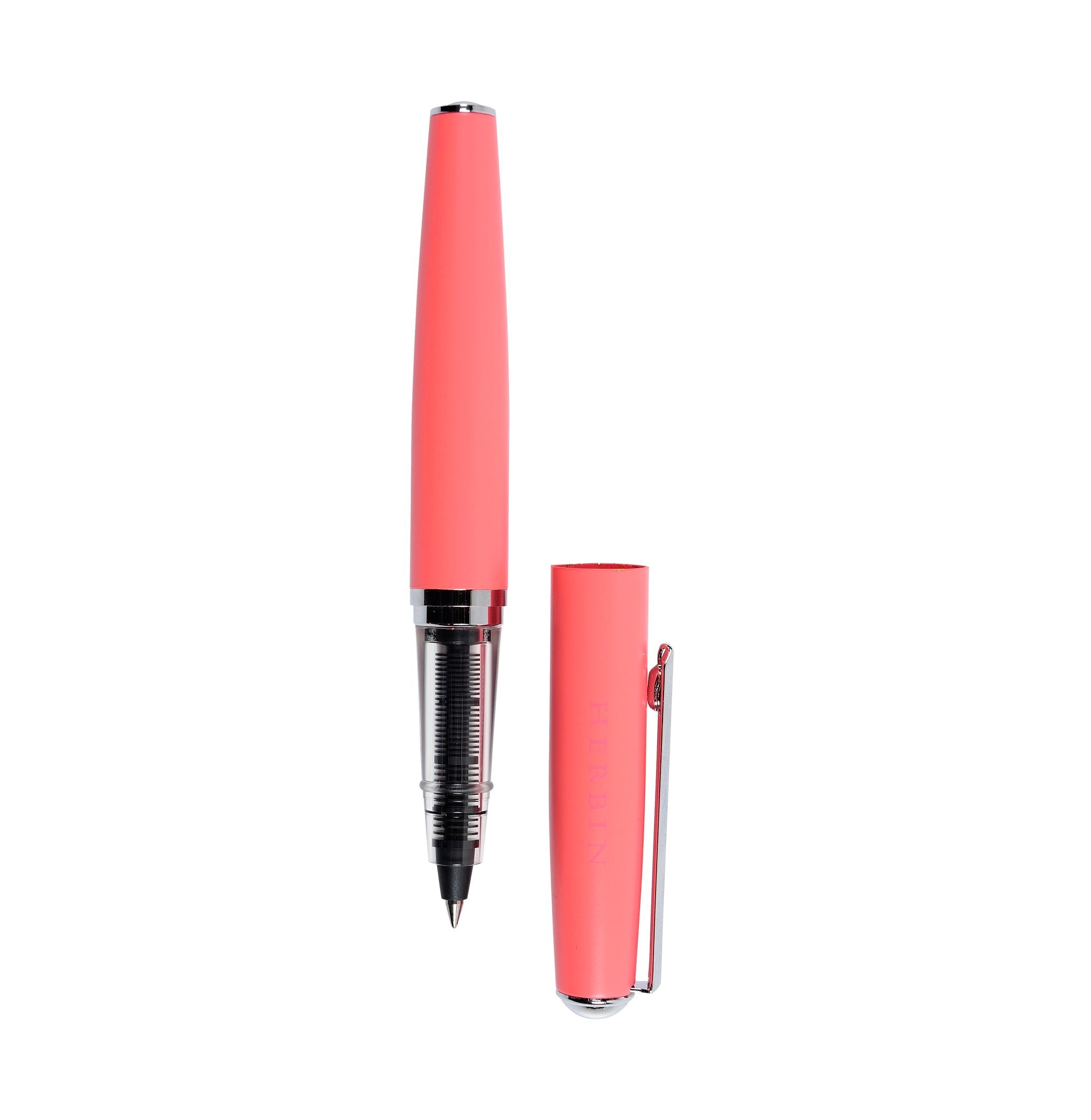 Stylo roller JACQUES HERBIN à cartouches - Corail - 3188550216595