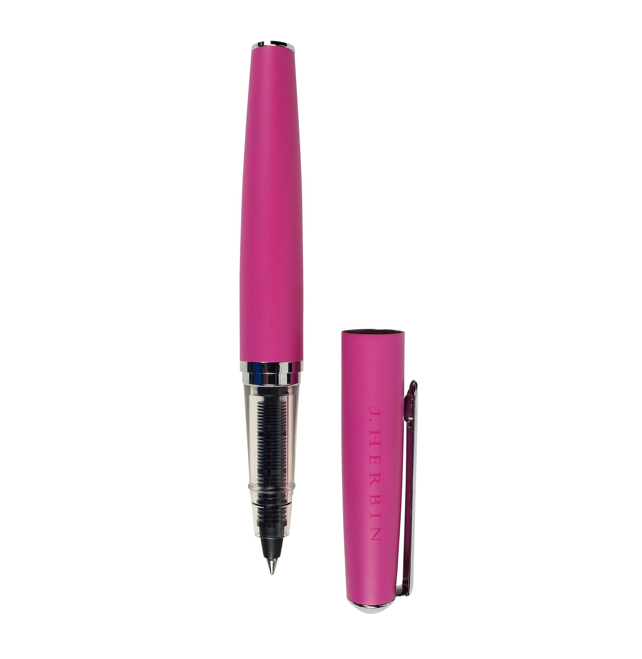 Stylo roller JACQUES HERBIN à cartouches - Rose - 3188550216663