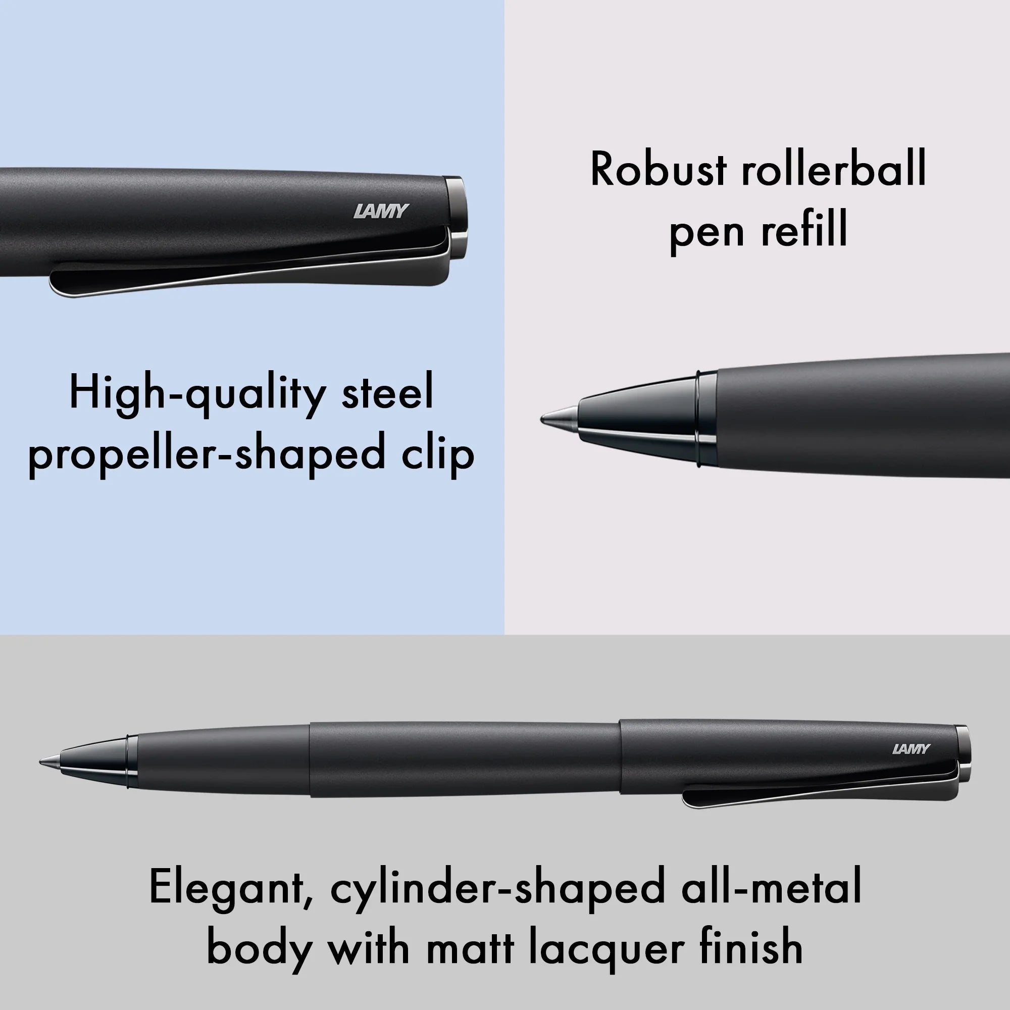 Stylo roller LAMY studio - Lx All Black - 4014519720669