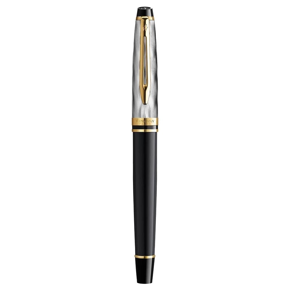 Stylo roller WATERMAN Expert Reflets de Paris - Fine (F) - Noir - -