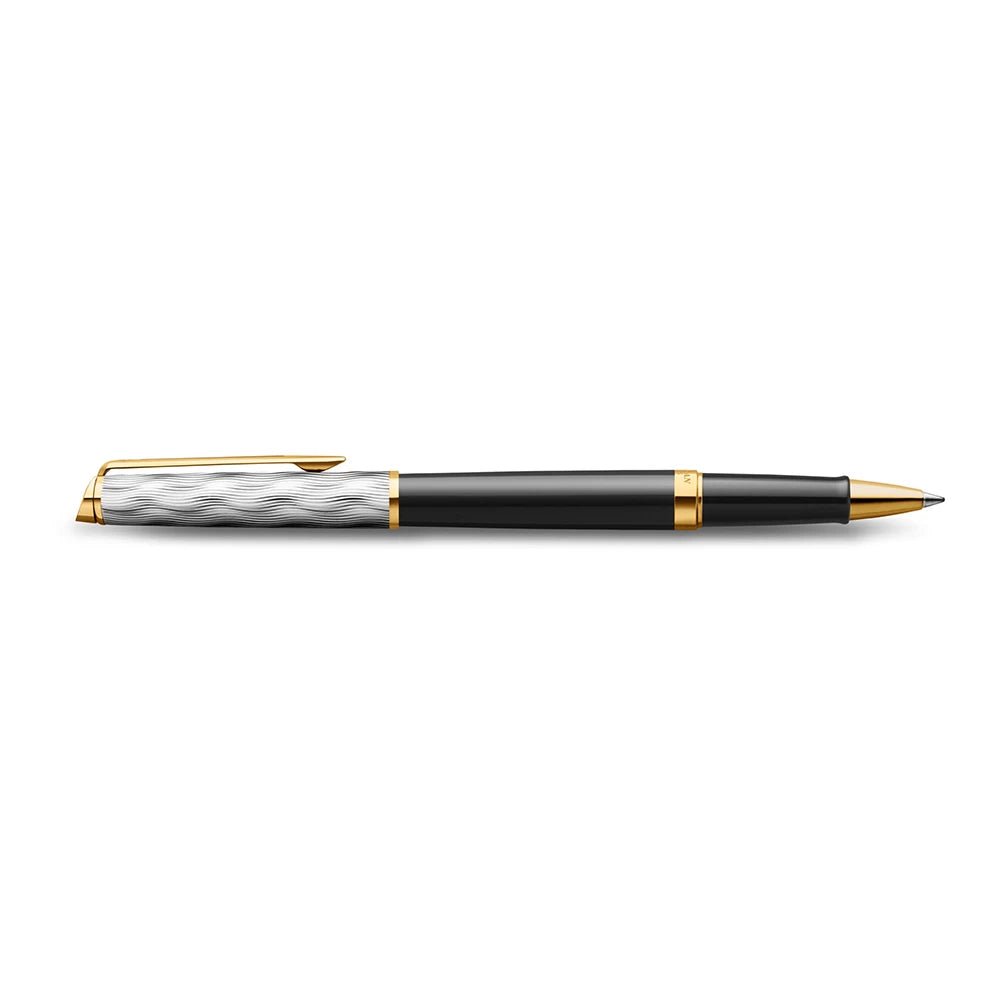 Stylo roller WATERMAN Hémisphère Reflets de Paris - Fine (F) - Noir - -