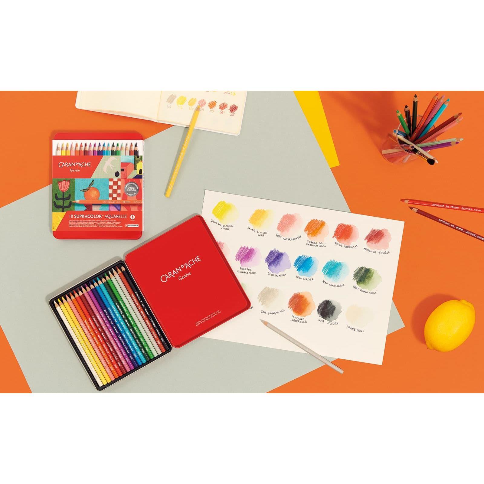 SUPRACOLOR Aquarelle - Boîte Métal 18 Couleurs Édition Spéciale - 7630002356664