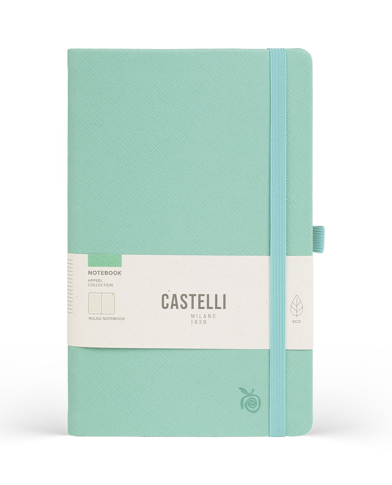 Carnet CASTELLI MILANO Appeel Classic - 19 x 25 cm - Hardcover - Ligné - Tiffany