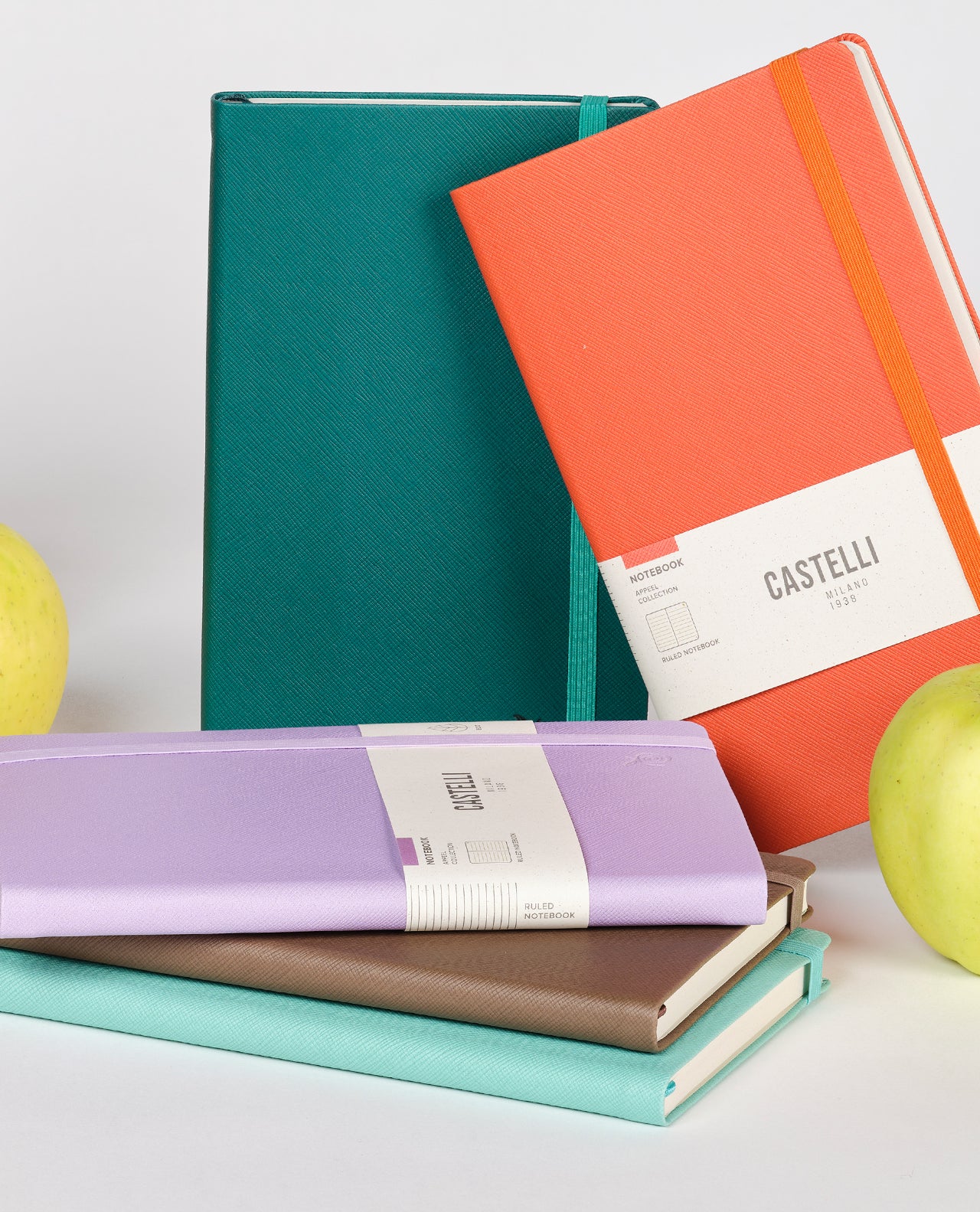 Carnet CASTELLI MILANO Appeel Classic - 19 x 25 cm - Hardcover - Ligné - Tiffany