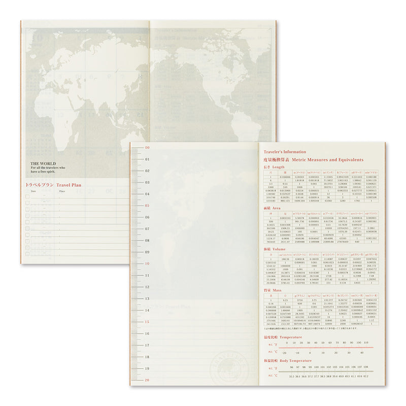 TRAVELER'S notebook - agenda mensuel 2026 (regular size)
