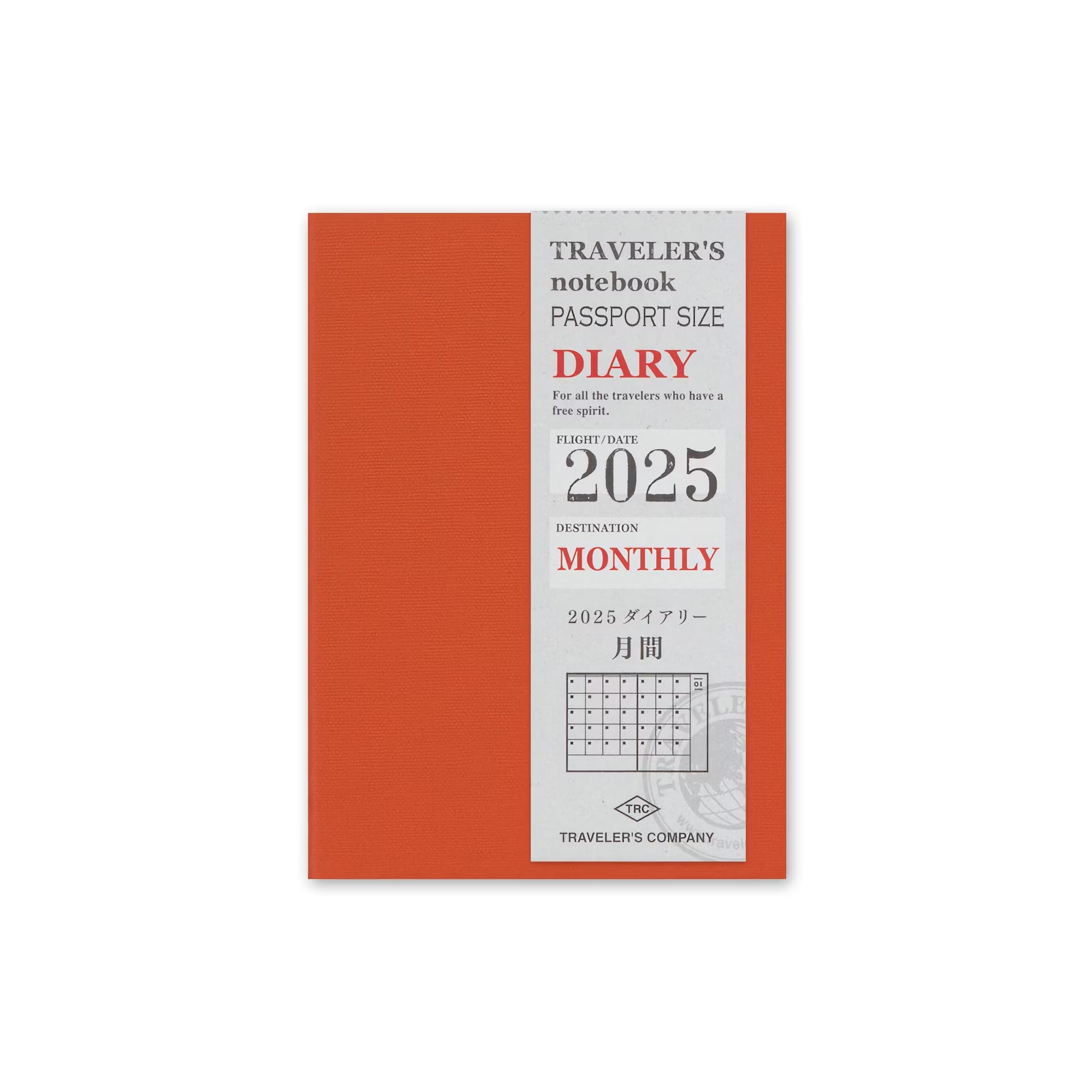TRAVELER'S notebook - agenda mensuel 2025 (passport size) - TN Passport size - Mensuel -