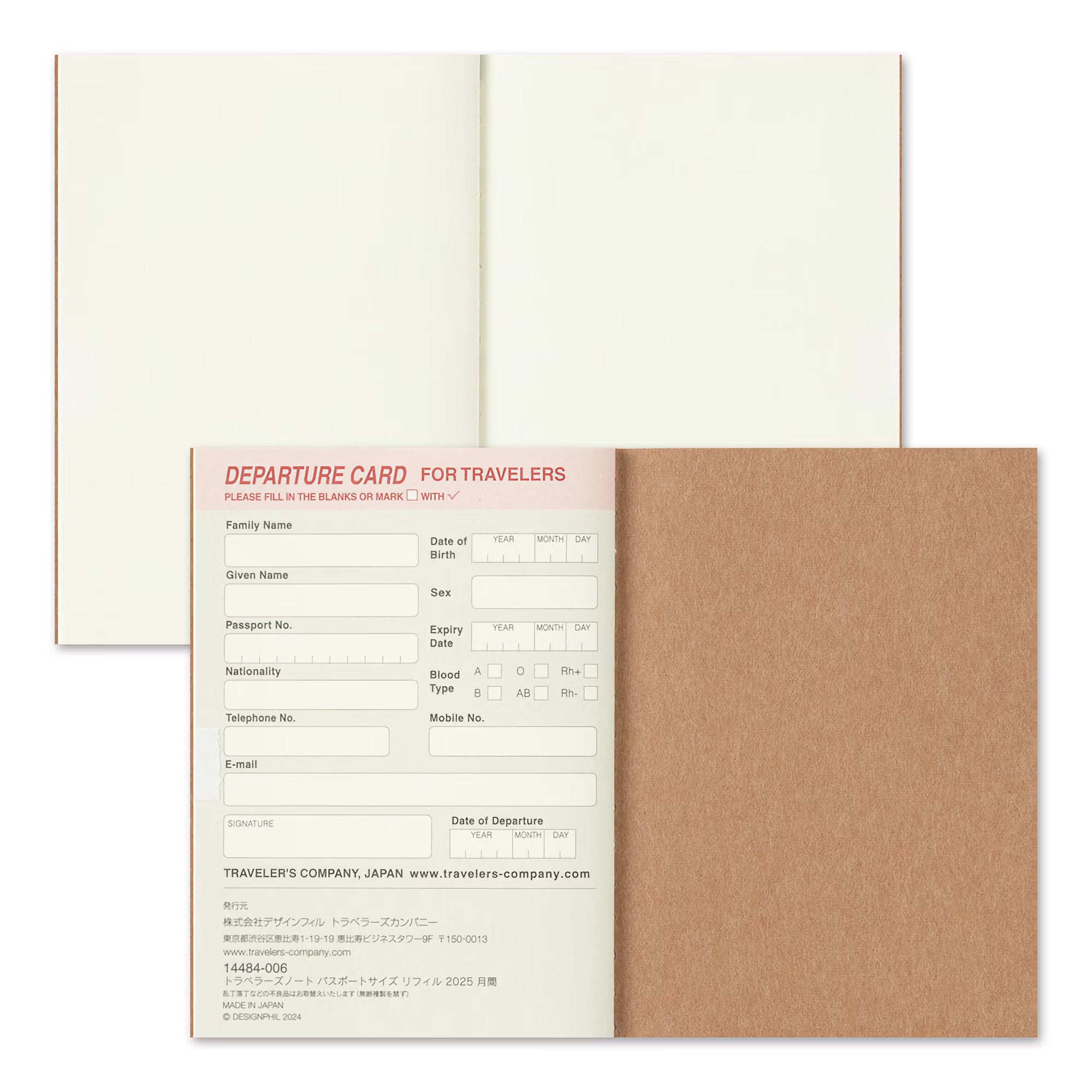 TRAVELER'S notebook - agenda mensuel 2025 (passport size) - TN Passport size - Mensuel -