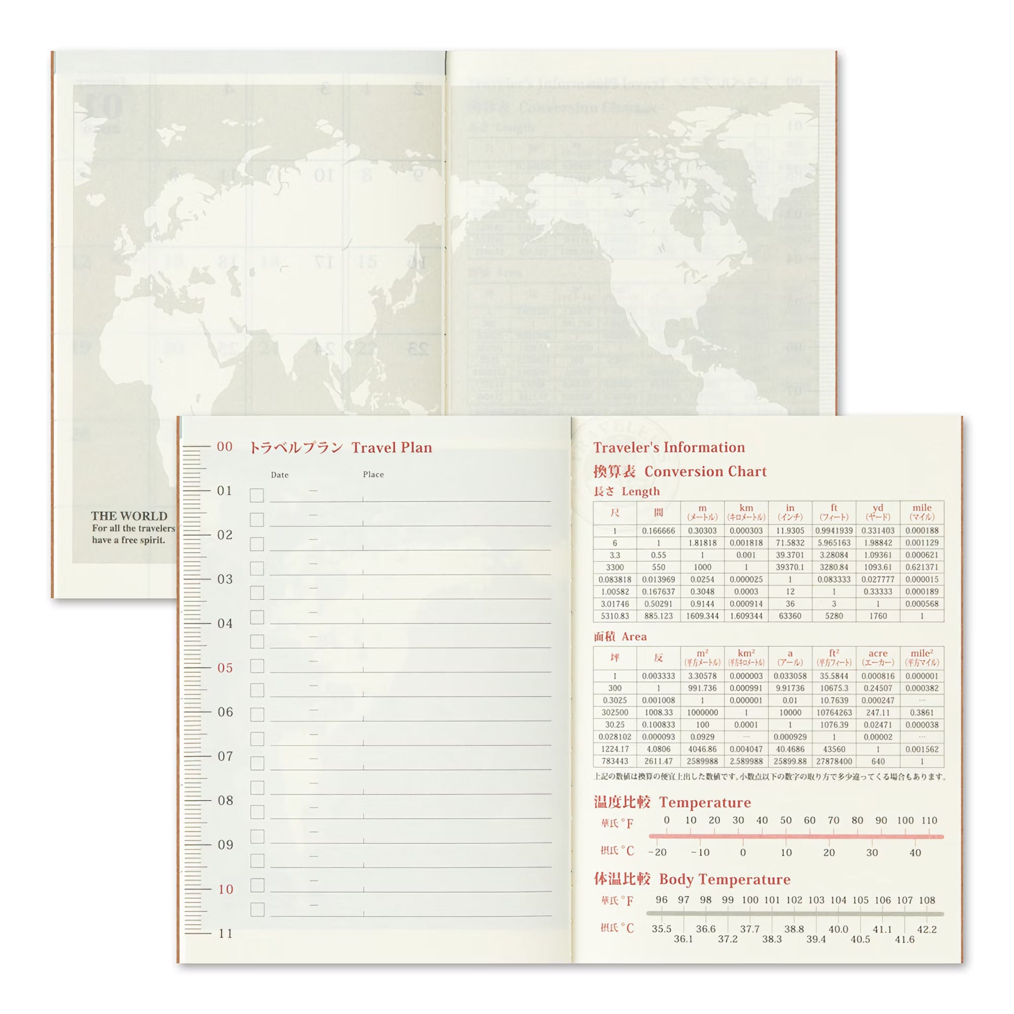 TRAVELER'S notebook - agenda mensuel 2025 (passport size) - TN Passport size - Mensuel -