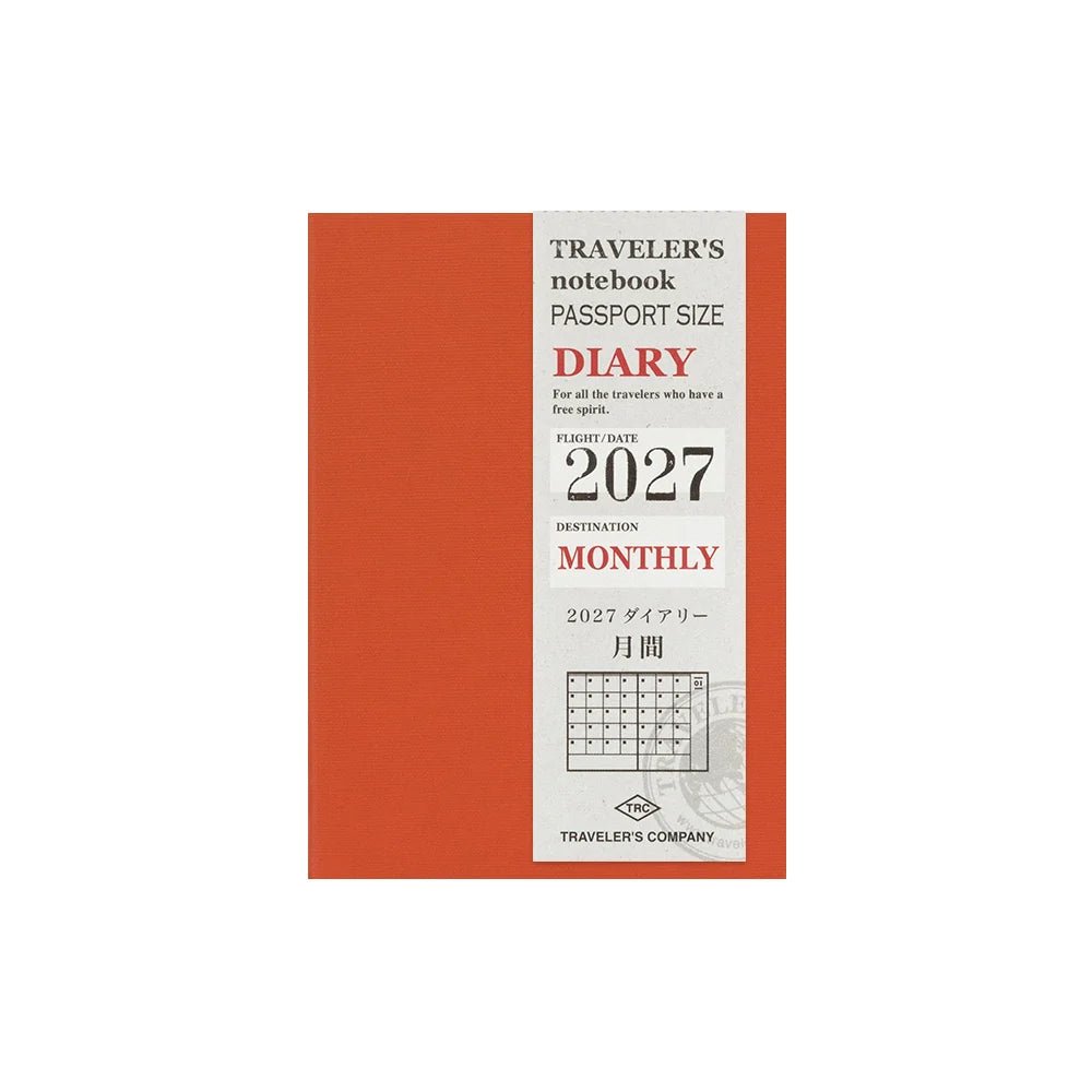 TRAVELER'S notebook - agenda mensuel 2027 (passport size) -