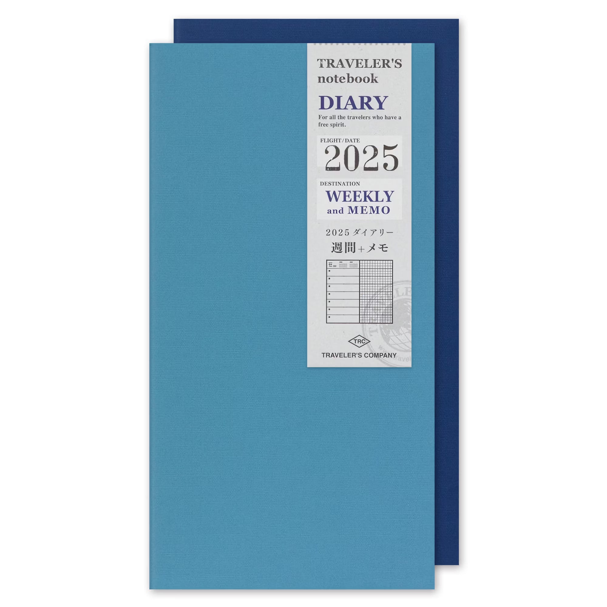 TRAVELER'S notebook - agenda semainier 2025 avec notes (regular size) - TN Regular size - 1 semaine + notes -