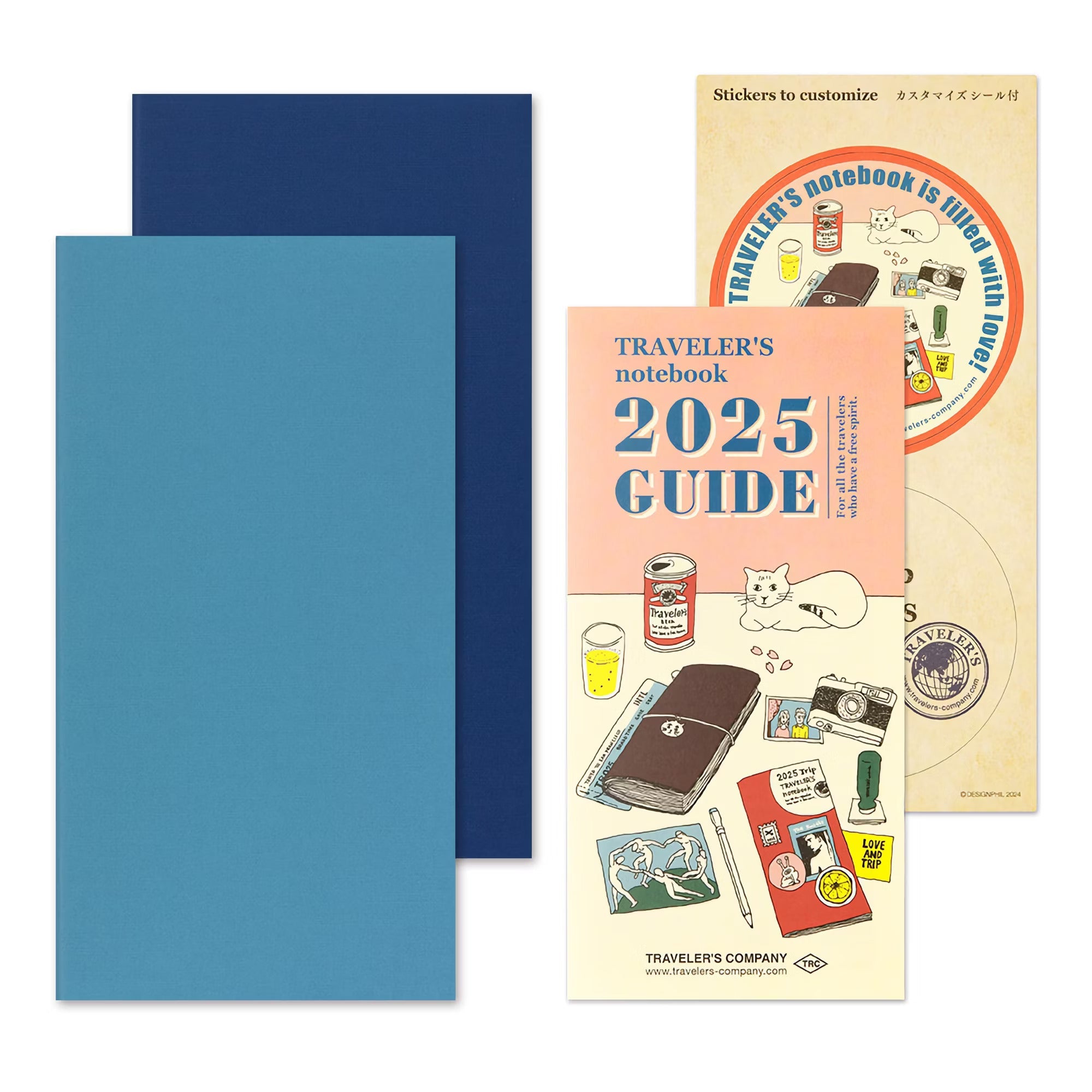 TRAVELER'S notebook - agenda semainier 2025 avec notes (regular size) - TN Regular size - 1 semaine + notes -