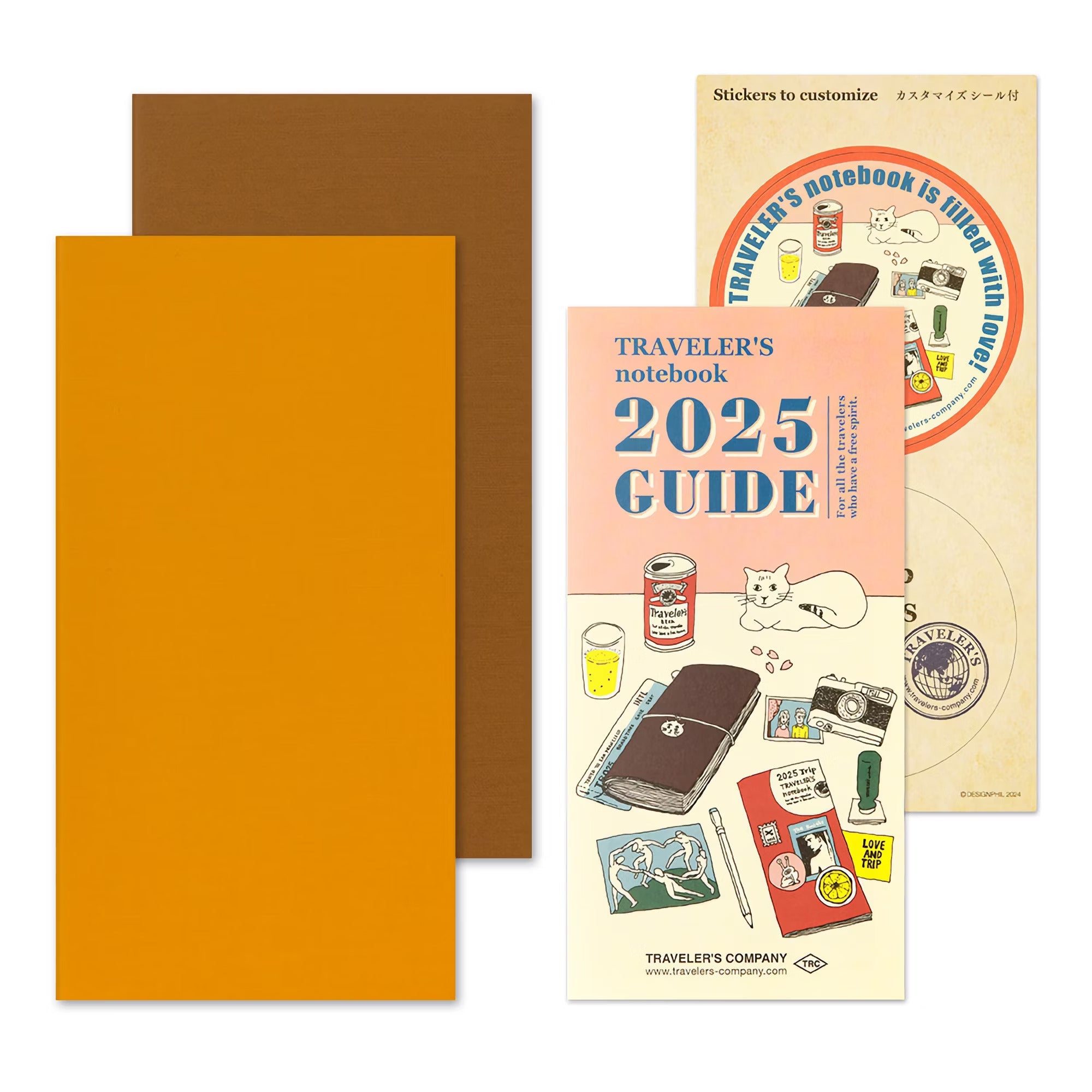 TRAVELER'S notebook - agenda semainier 2025 (regular size) - TN Regular size - 1 semaine sur 2 pages -