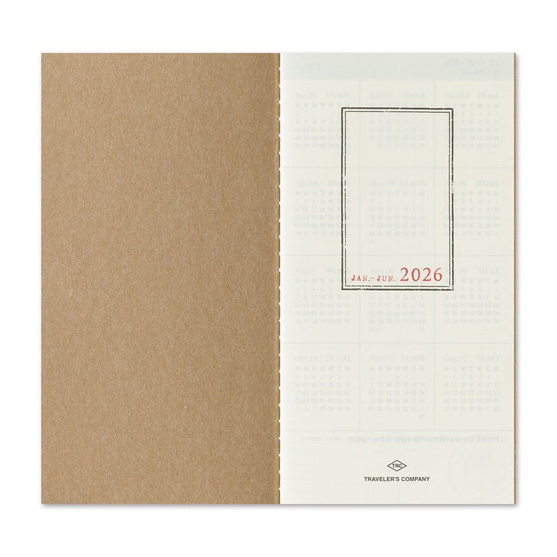 TRAVELER'S notebook - agenda semainier 2026 (regular size) -