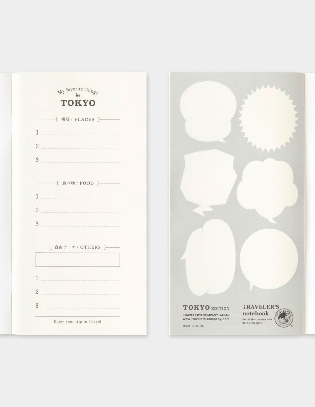 TRAVELER'S notebook - carnet cartes postales TOKYO EDITION - TN Regular size -