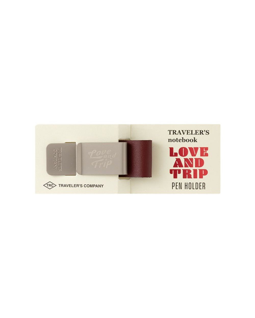 TRAVELER'S notebook LOVE AND TRIP Red - porte - stylo - rouge -