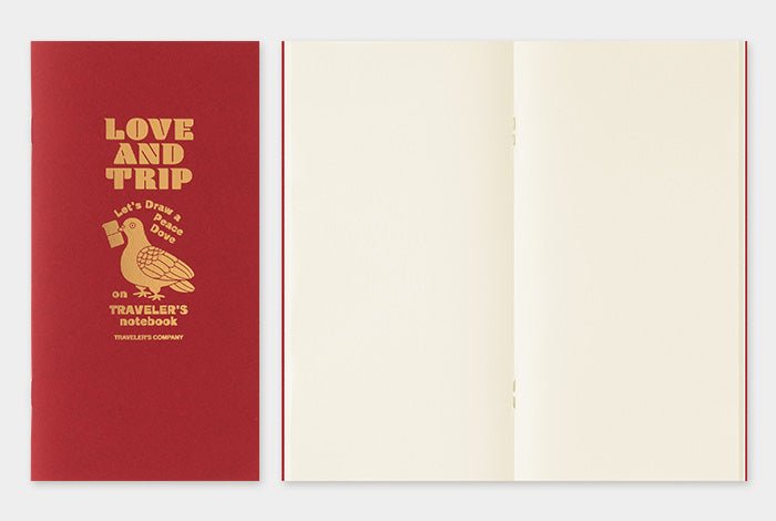 TRAVELER'S notebook LOVE AND TRIP Red - regular size - rouge -