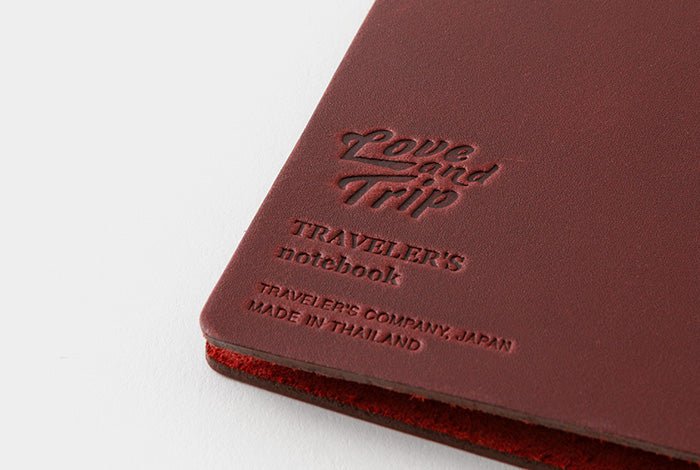 TRAVELER'S notebook LOVE AND TRIP Red - regular size - rouge -
