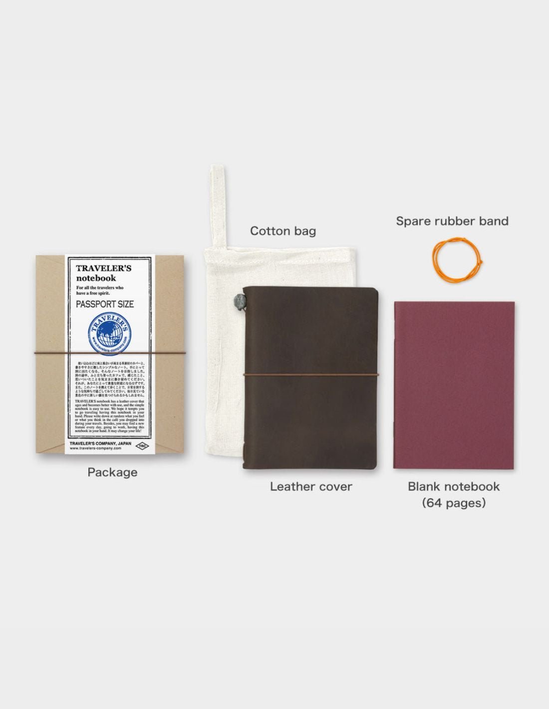TRAVELER'S notebook - passport size - marron - 4902805150279