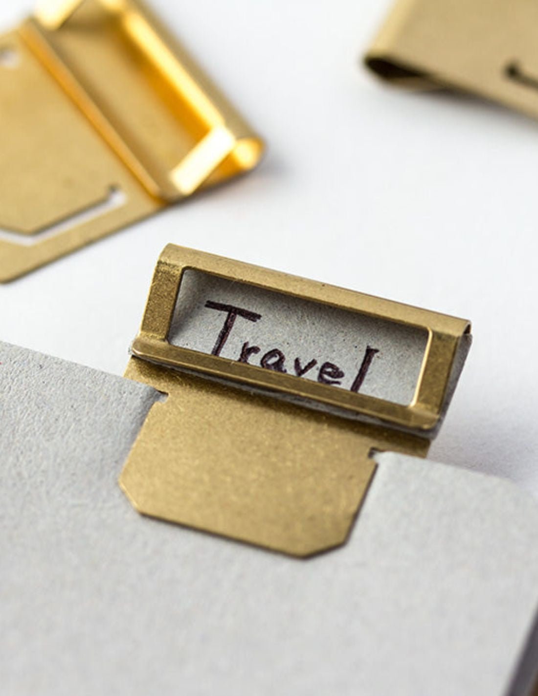 TRC BRASS - clips index en laiton - TN Passport size / TN Regular size - 4902805432108