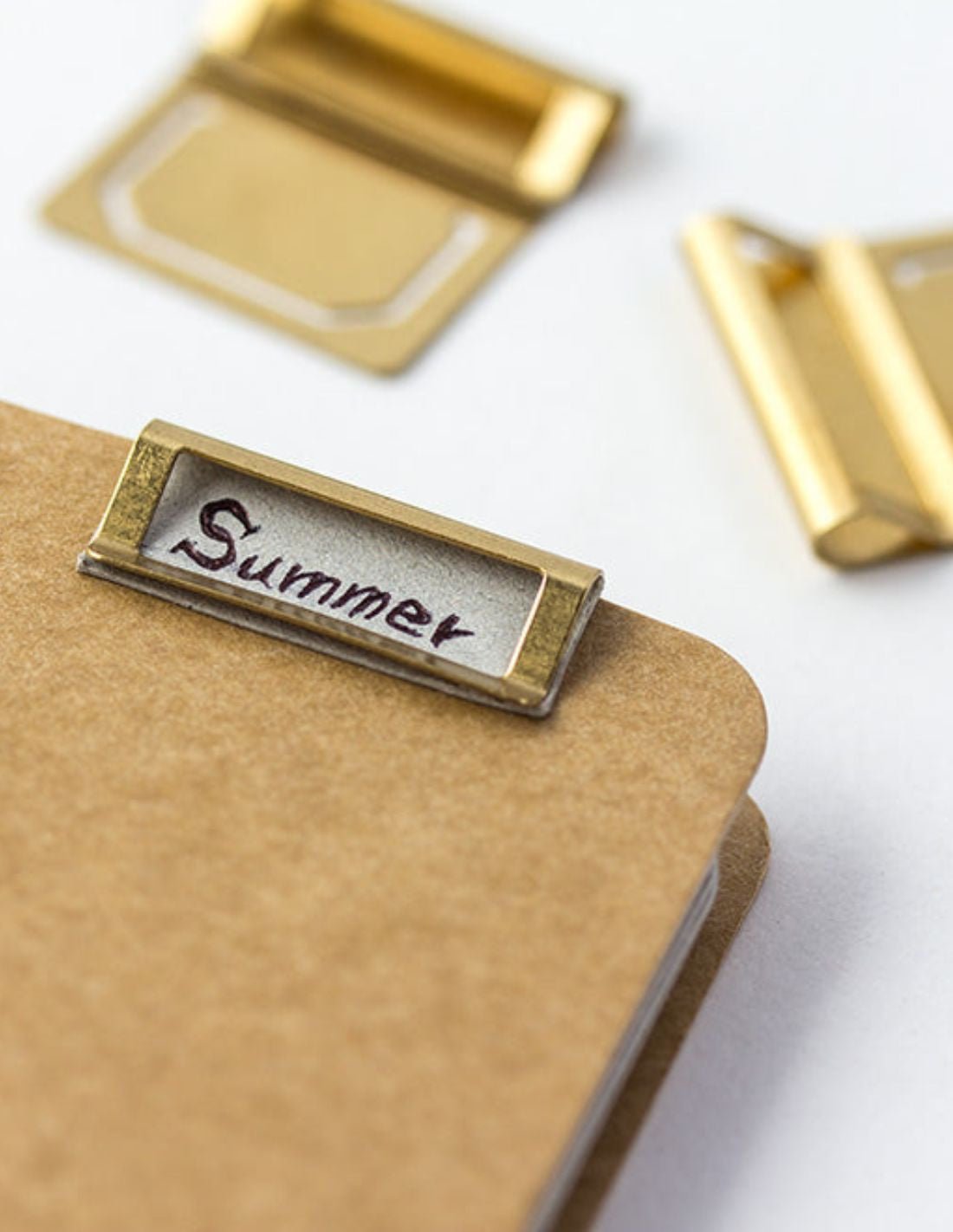 TRC BRASS - clips index en laiton - TN Passport size / TN Regular size - 4902805432108