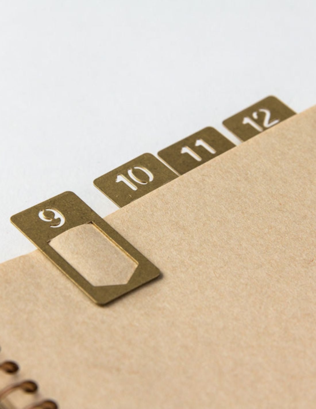 TRC BRASS - clips numérotés en laiton - TN Passport size / TN Regular size - 4902805430807