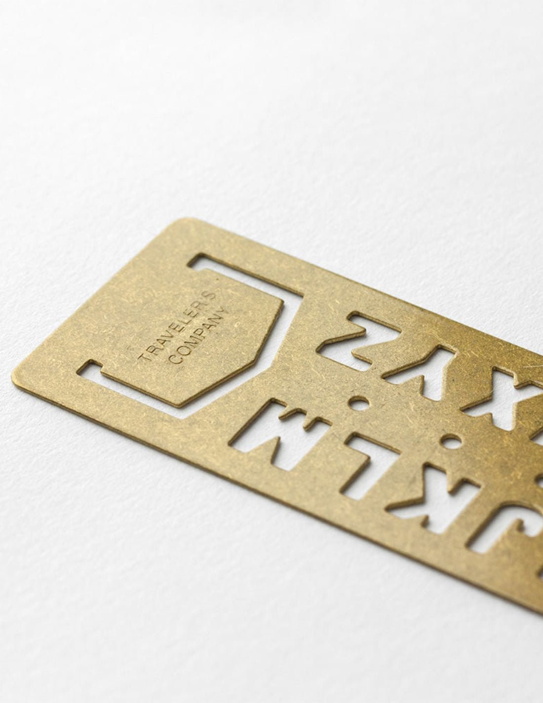 TRC BRASS - marque - page et pochoir (alphabet) en laiton - TN Passport size / TN Regular size - 4902805421690