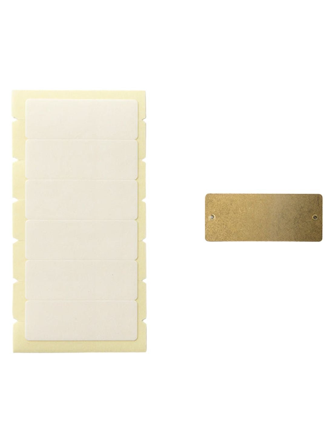 TRC BRASS - plaques pour étiquettes en laiton - TN Passport size / TN Regular size - 4902805820226