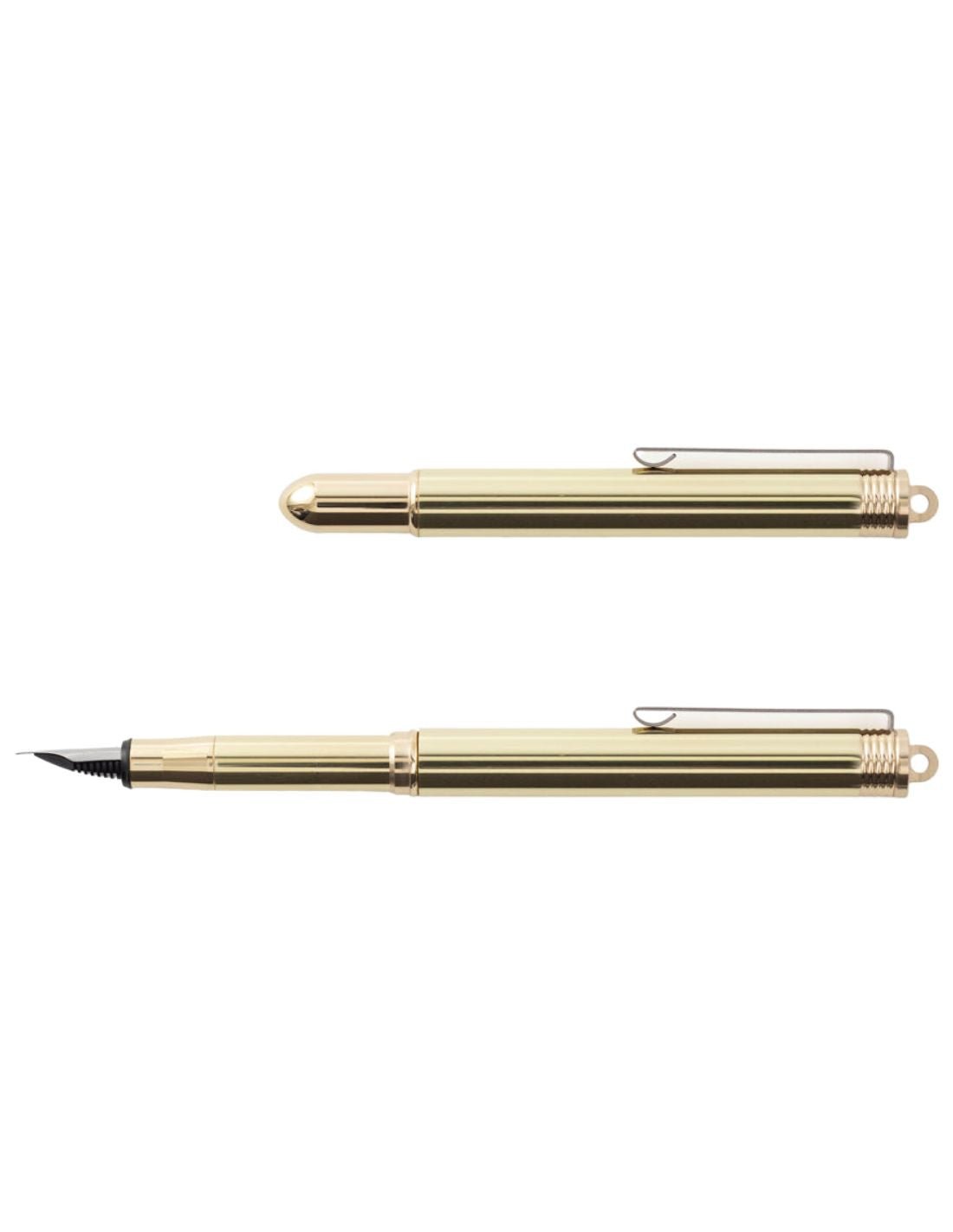TRC BRASS - stylo plume en laiton - TN Passport size / TN Regular size - Fine - 4902805380768