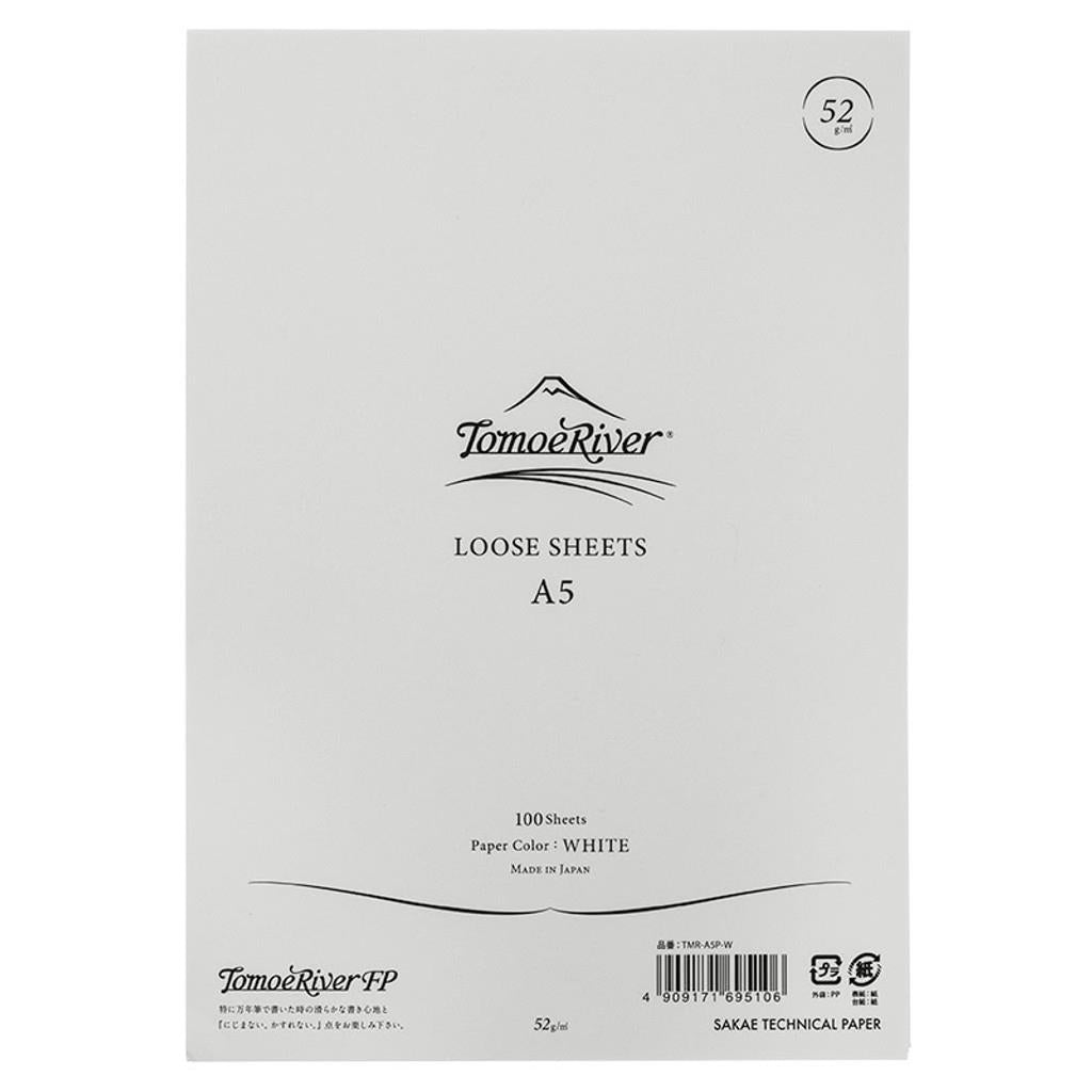100 feuilles TOMOE River FP paper - A5 - 52 g/m² - Blanc - 4909171695106