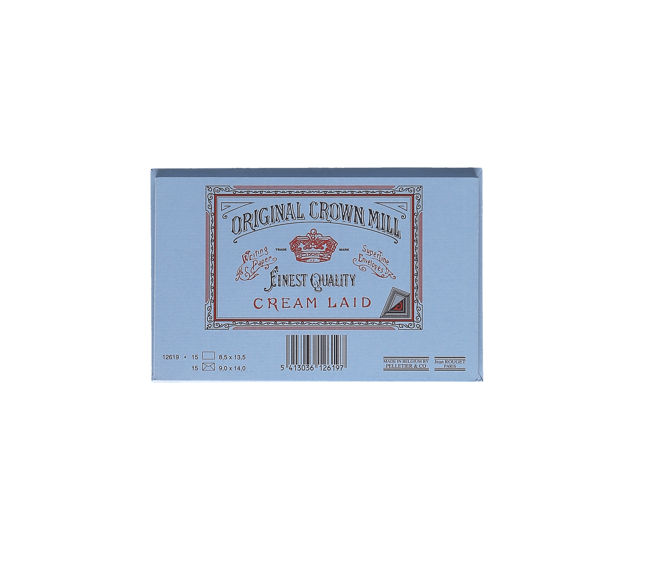 15 cartes et enveloppes Vergé format 9 x 14 cm - 8.5 x 13.5 cm | 9 x 14 cm - 280 g/m² - Bleu - 5413036126197