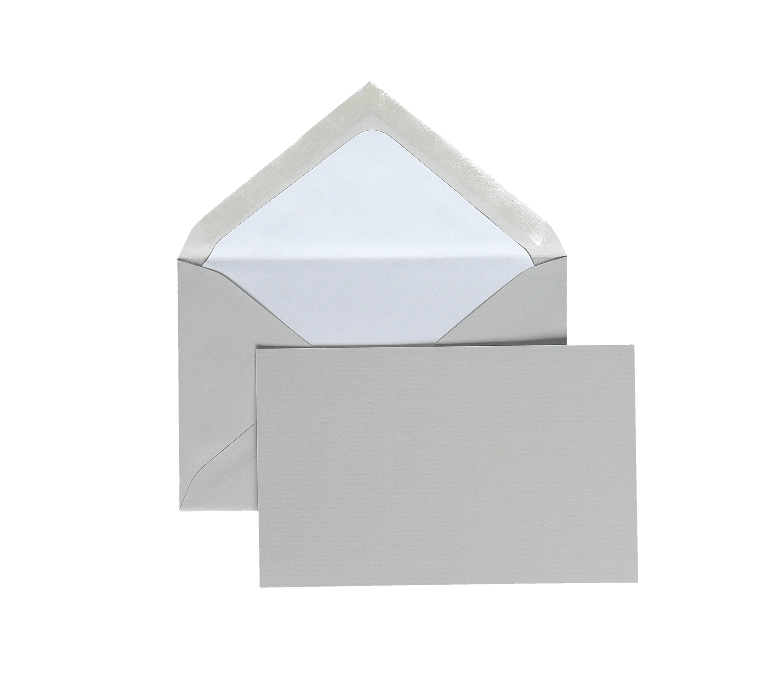 15 cartes et enveloppes Vergé format 9 x 14 cm - 8.5 x 13.5 cm | 9 x 14 cm - 280 g/m² - Gris - 5413036116198