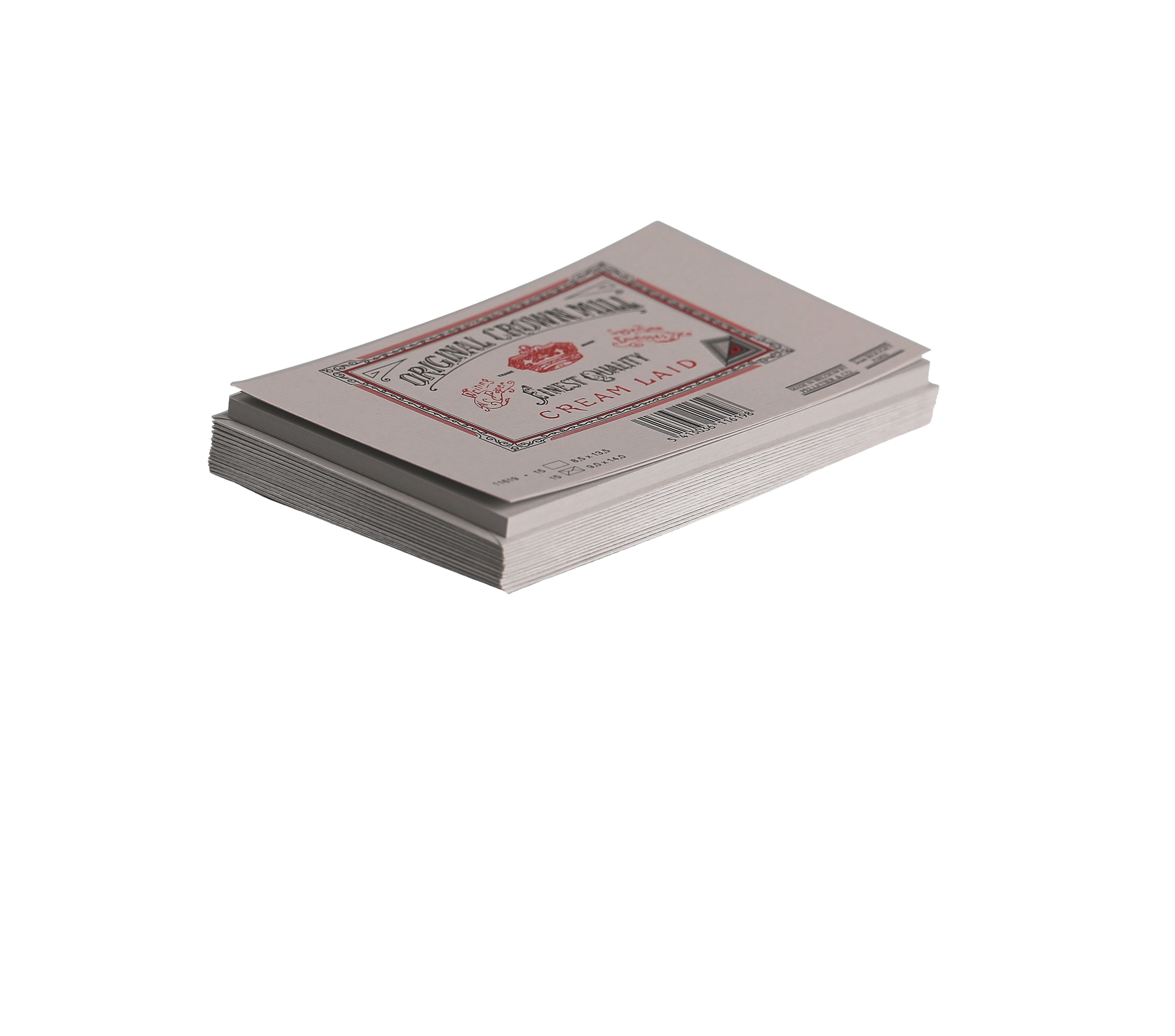 15 cartes et enveloppes Vergé format 9 x 14 cm - 8.5 x 13.5 cm | 9 x 14 cm - 280 g/m² - Gris - 5413036116198