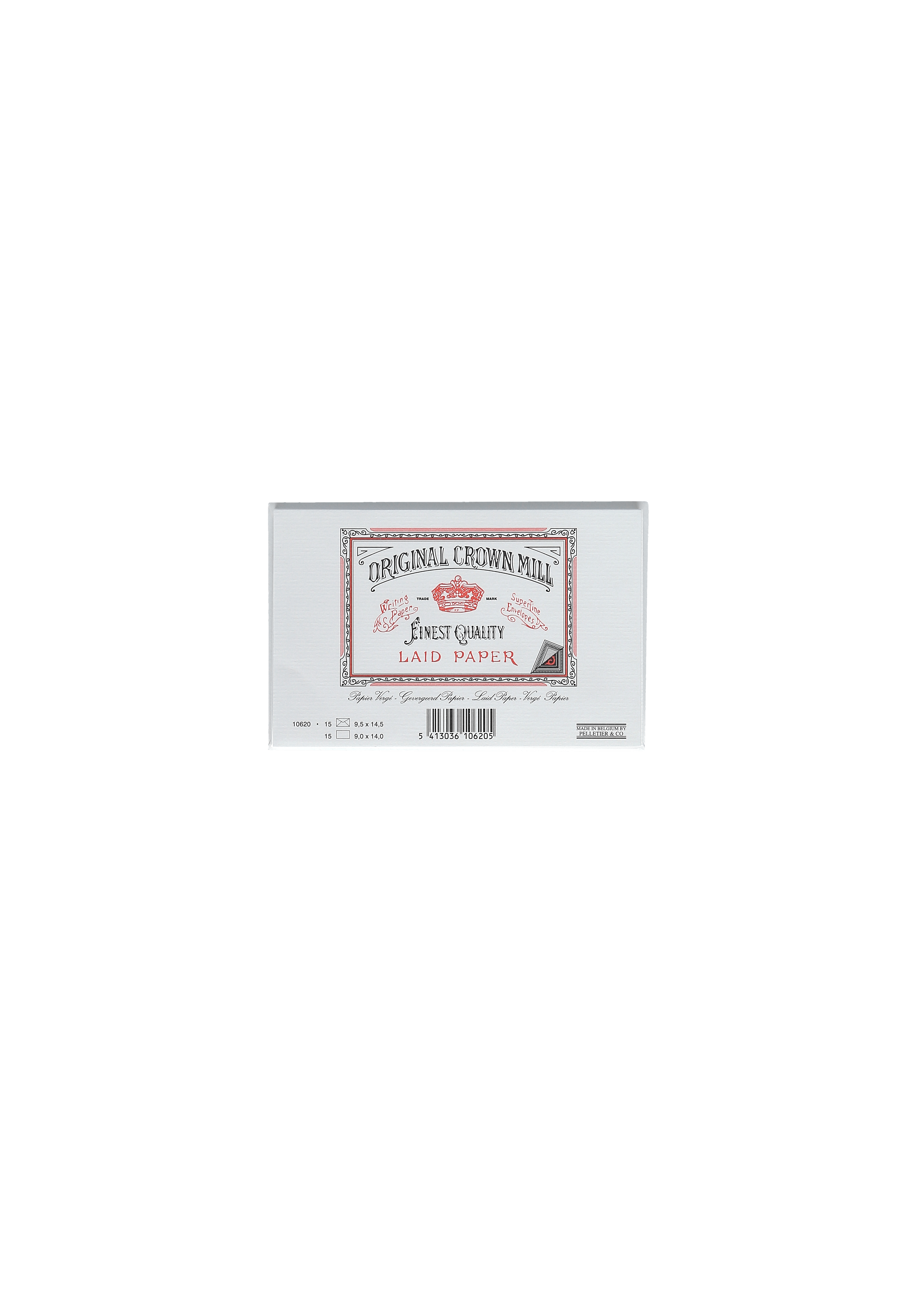15 cartes et enveloppes Vergé format 9,5 x 14,5 cm - 9 x 14 cm | 9.5 x 14.5 cm - 280 g/m² - Blanc - 5413036106205