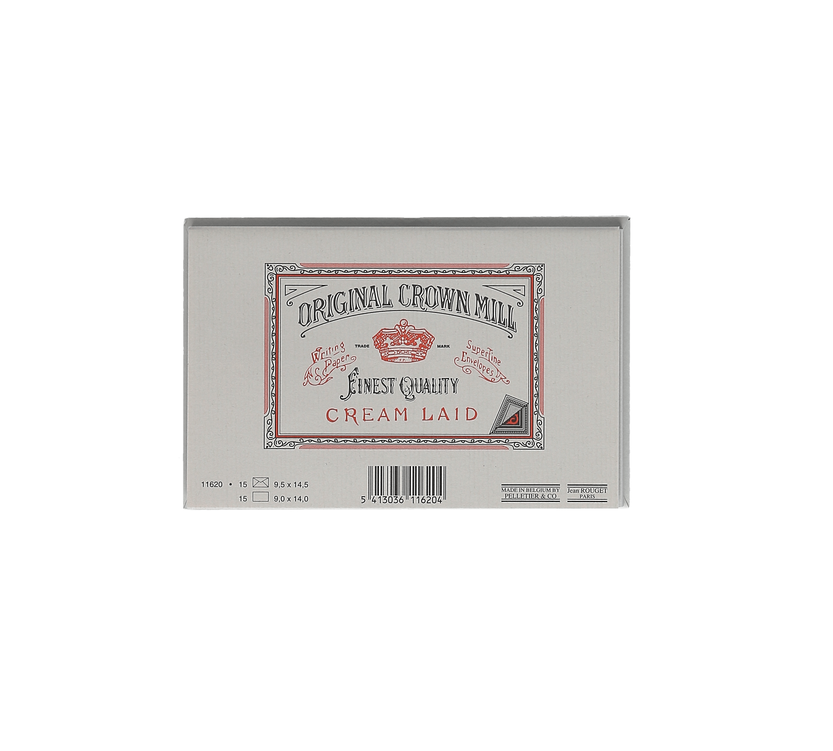 15 cartes et enveloppes Vergé format 9,5 x 14,5 cm - 9 x 14 cm | 9.5 x 14.5 cm - 280 g/m² - Gris - 5413036116204