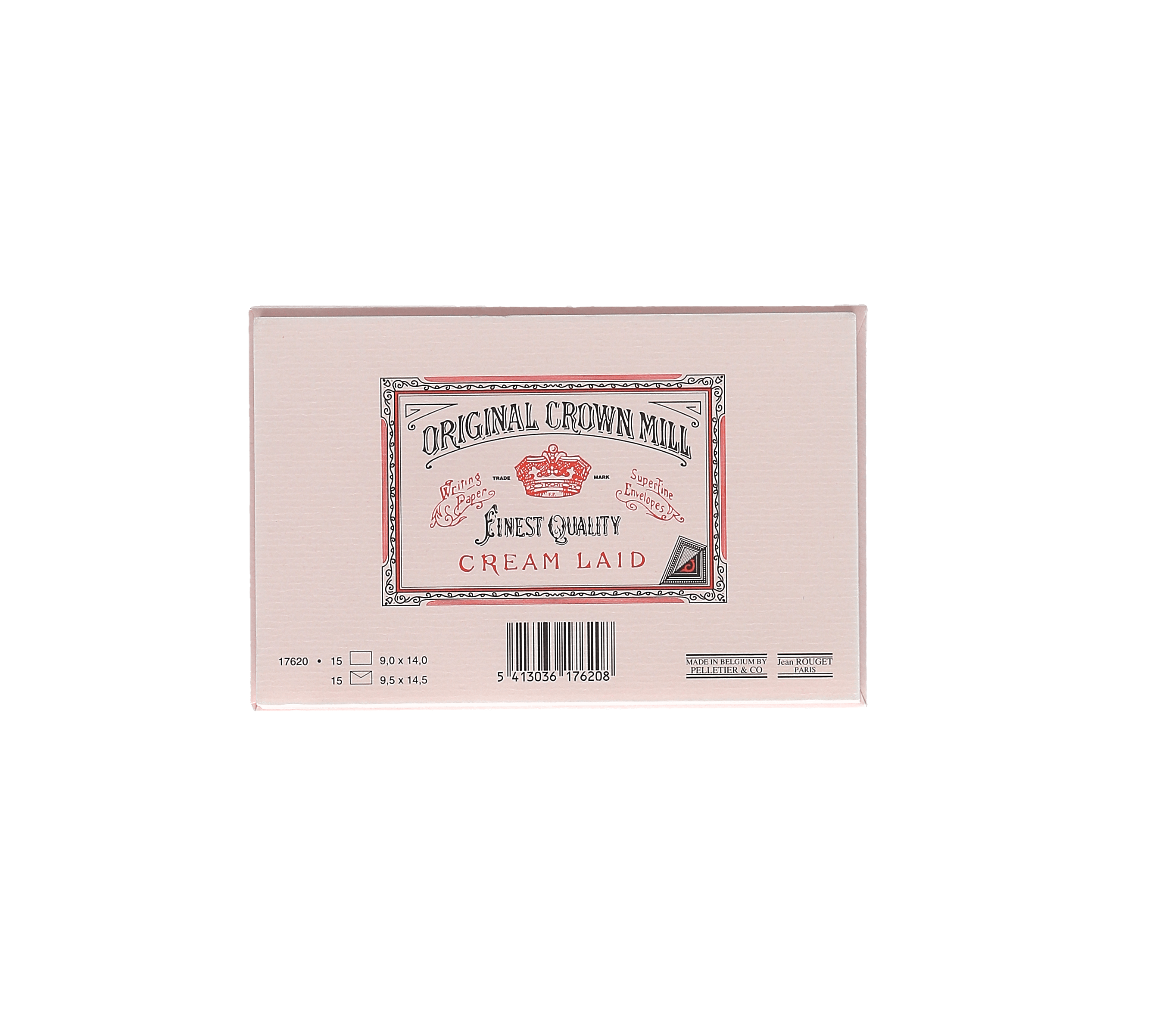 15 cartes et enveloppes Vergé format 9,5 x 14,5 cm - 9 x 14 cm | 9.5 x 14.5 cm - 280 g/m² - Rose - 5413036176208