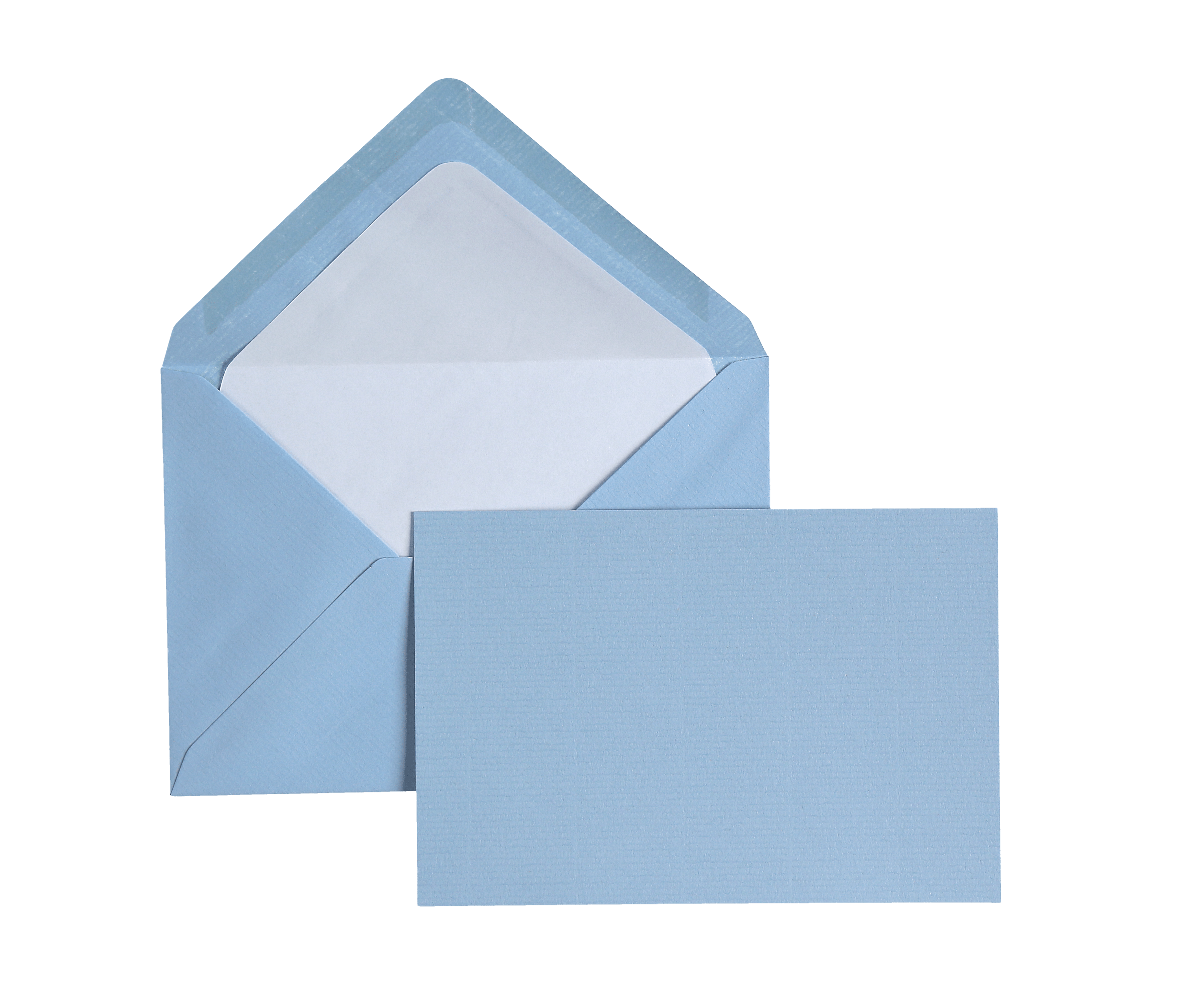 15 cartes et enveloppes Vergé format C6 - 10.5 x 15.5 cm | 11.4 x 16.2 cm - 280 g/m² - Bleu - 5413036126364