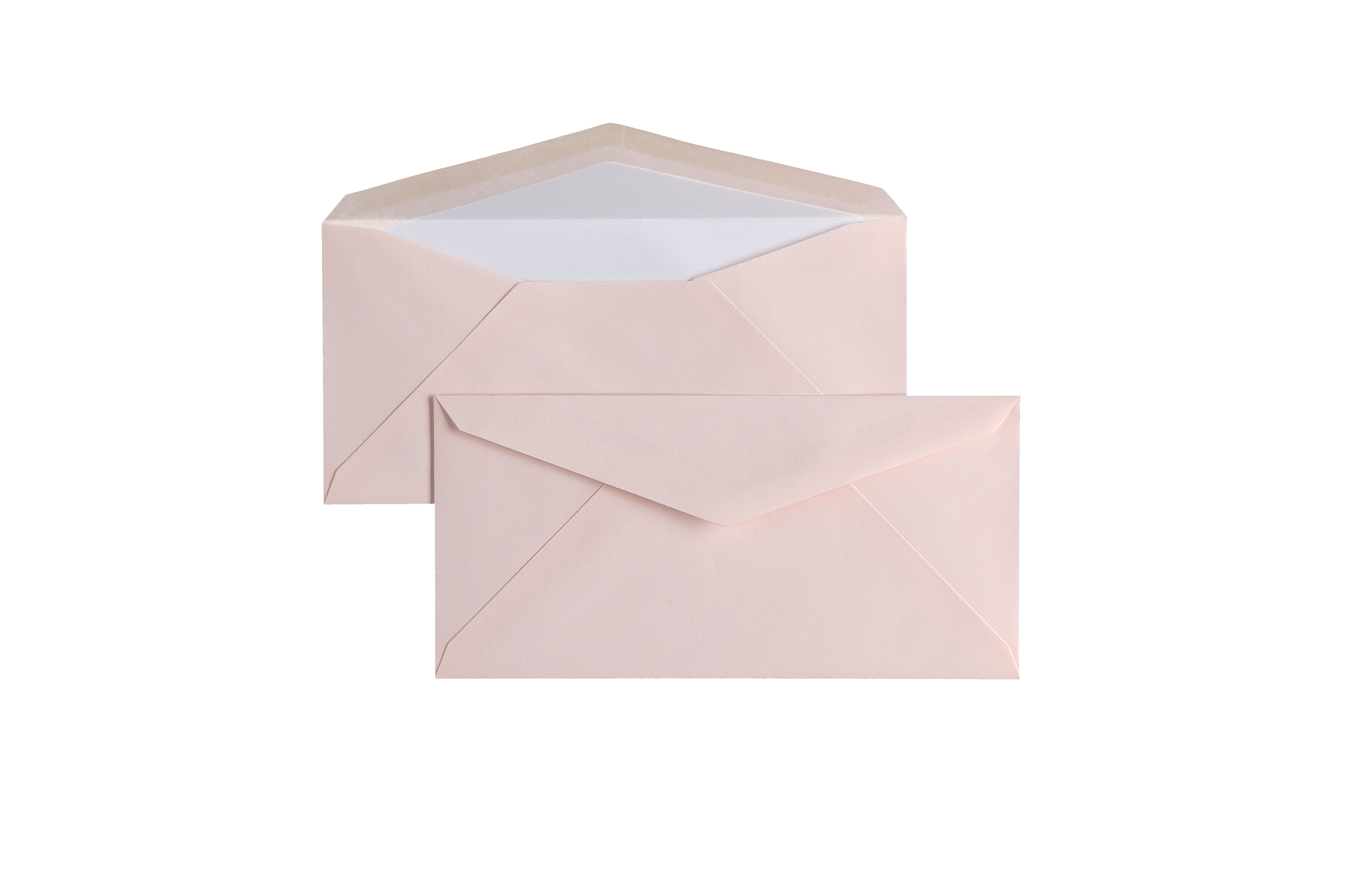 15 cartes et enveloppes Vergé format DL - 10.5 x 21 cm | 11 x 22.5 cm - 280 g/m² - Rose - 5413036176680