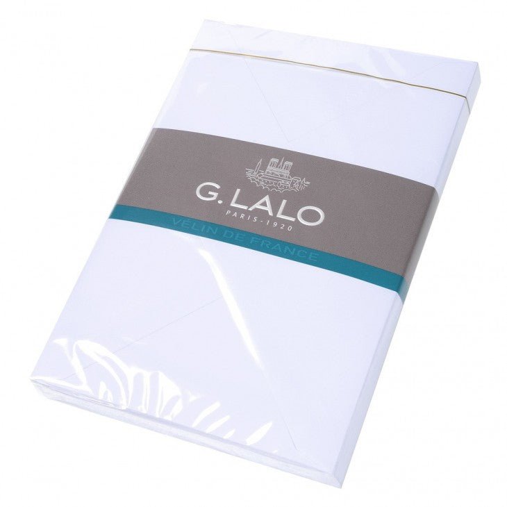 20 enveloppes Vélin de France format C6 - 11.4 x 16.2 cm - 100 g/m² - Extra-blanc - 3140290217003