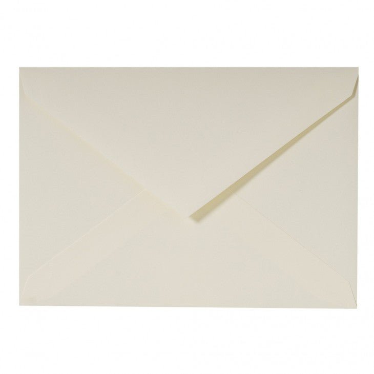 20 enveloppes Vélin Pur Coton format C5 - 16.2 x 22.9 cm - 125 g/m² - Crème - 3140290209008