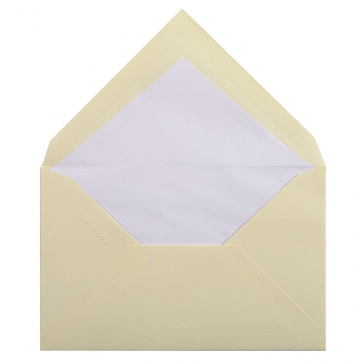 20 enveloppes Vergé de France format Visite - 90 x 140 cm - 100 g/m² - Ivoire - 3140290244160