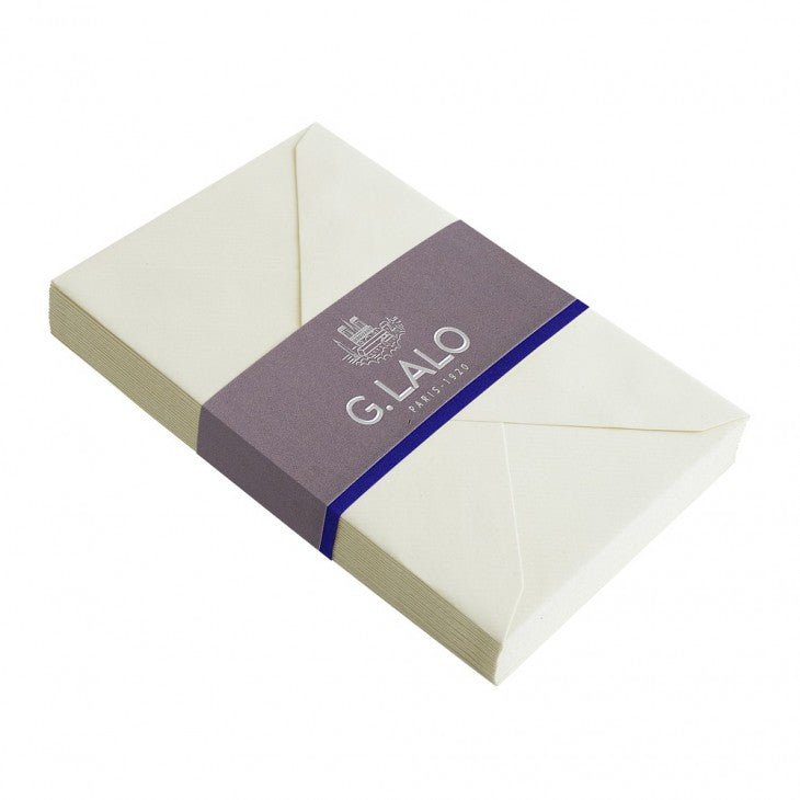 20 enveloppes Vergé de France format Visite - 90 x 140 cm - 100 g/m² - Ivoire - 3140290244160