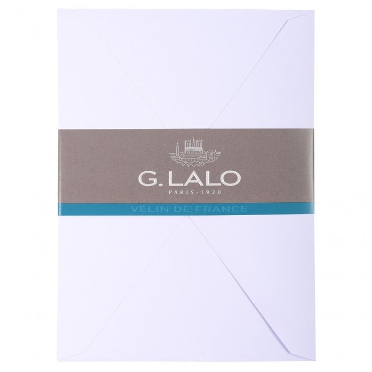 25 enveloppes Vélin de France format DIPLOMA - 11.4 x 16.2 cm - 120 g/m² - Extra-blanc - 3140290199019