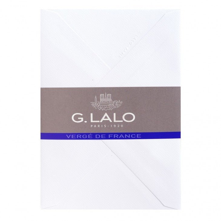 25 enveloppes Vergé de France format C6 - 11.4 x 16.2 cm - 100 g/m² - Extra-blanc - 3140290214507