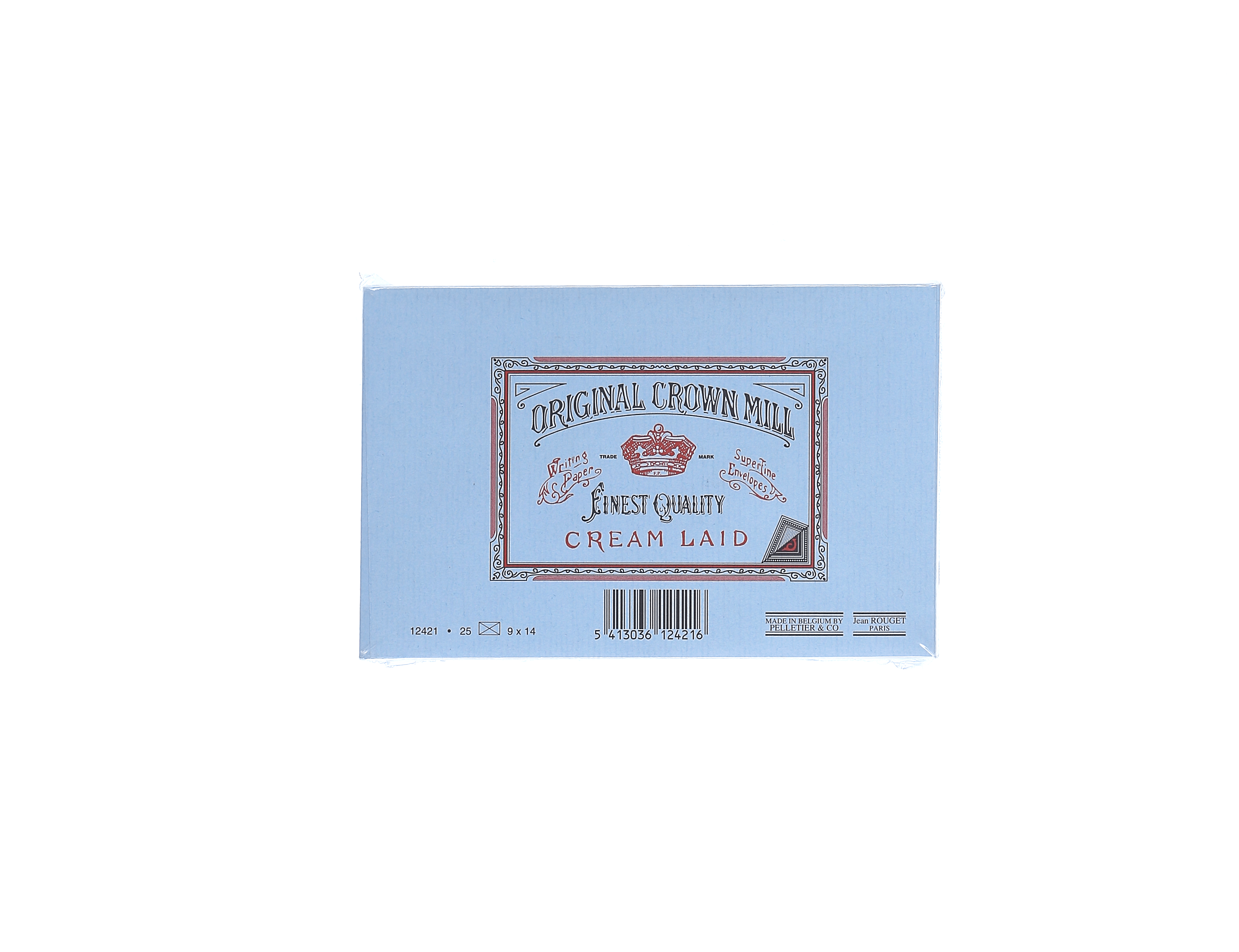 25 enveloppes Vergé format 9 x 14 cm - 9 x 14 cm - 100 g/m² - Bleu - 5413036124216