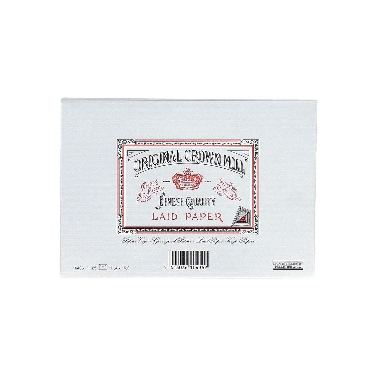 25 enveloppes Vergé format C6 - 11.4 x 16.2 cm - 100 g/m² - Blanc - 5413036104362